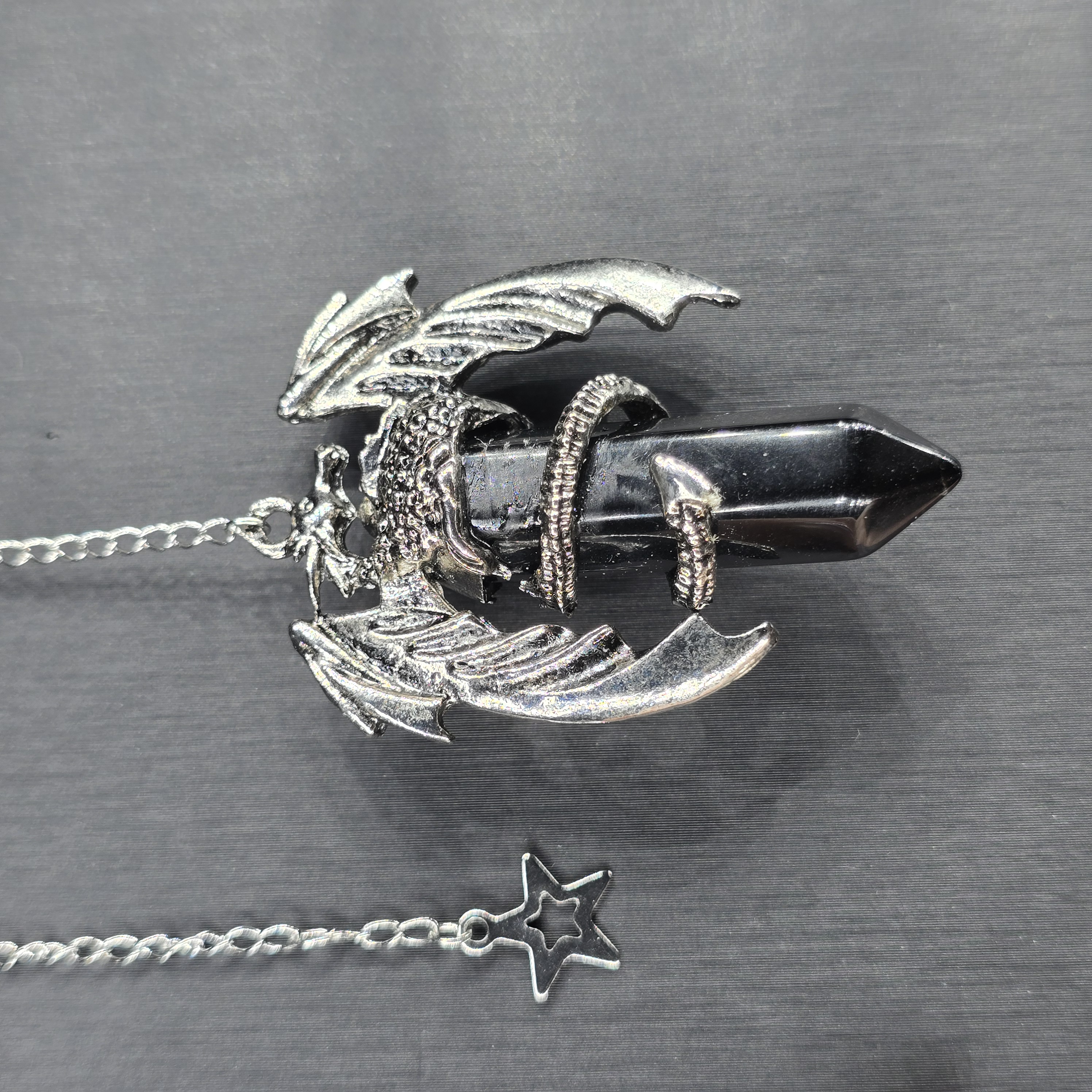 Con Lắc Cảm Xạ Pendulum Đá Tự Nhiên Hình Rồng_thumbnail_1