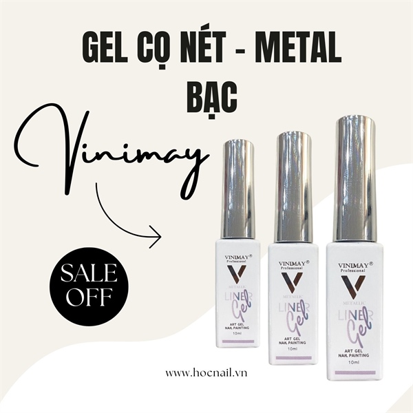 Gel cọ nét - Metal - Bạc Silver - Vinimay_thumbnail_3