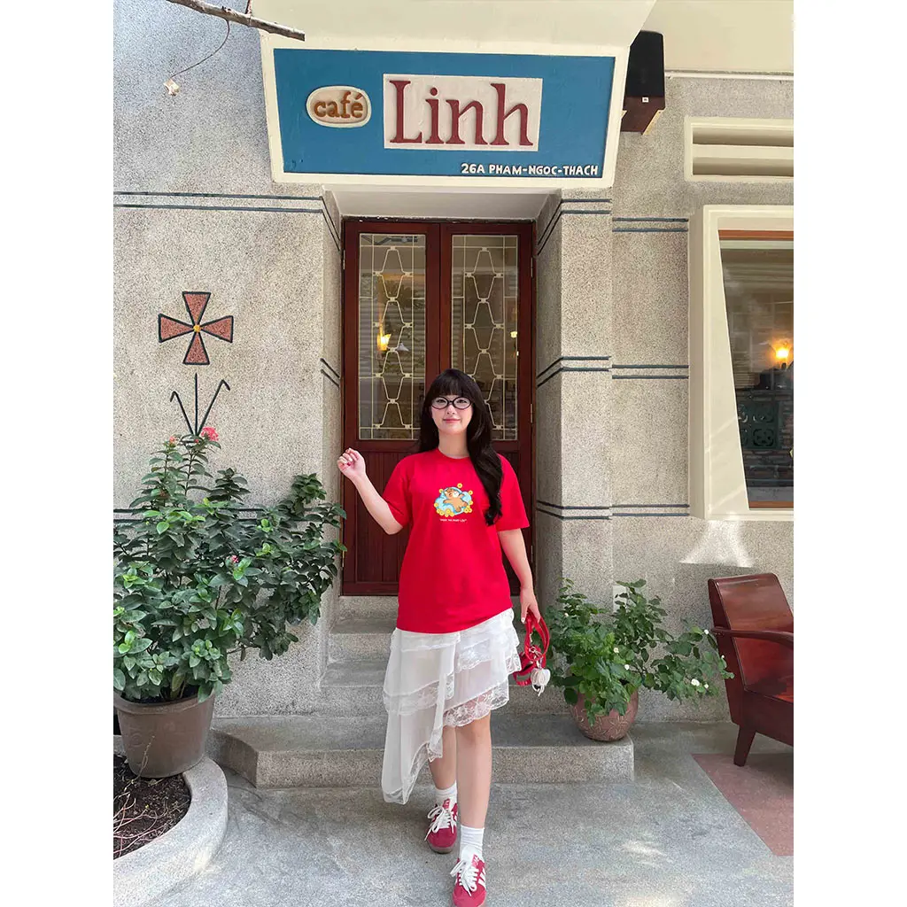 Áo thun form rộng unisex Miucho vải mềm mại tôn dáng thoáng mát Phát Tài Phát Lộc 2918_thumbnail_4