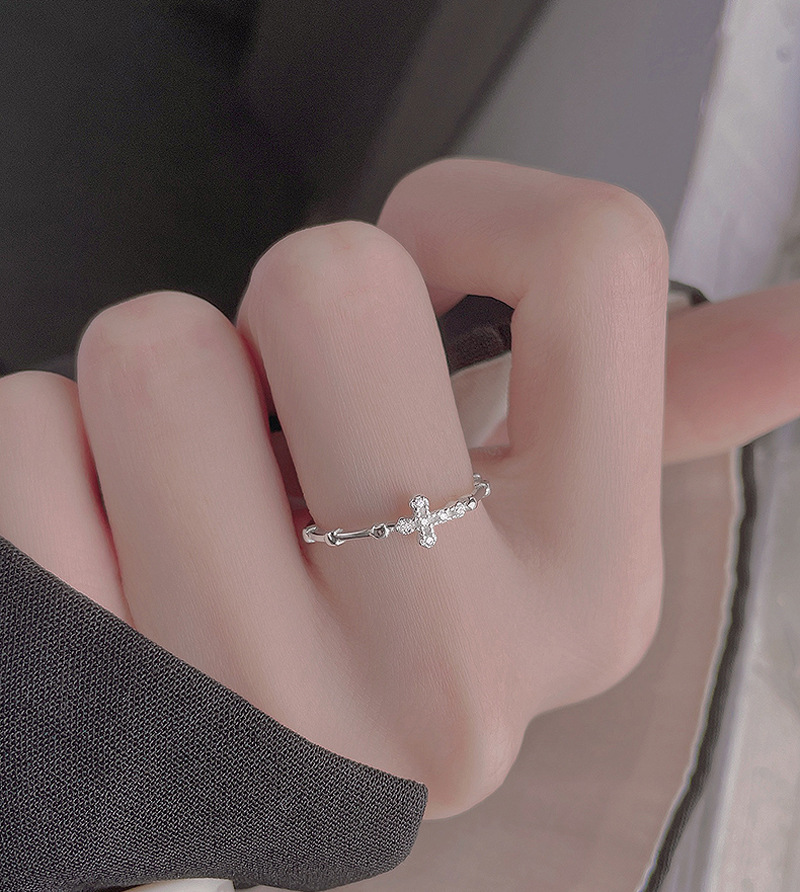 Nhẫn bạc nữ Thánh Giá đính đá tùy chỉnh size chuẩn bạc S925 thời trang sang trọng nữ tính NB01_thumbnail_8