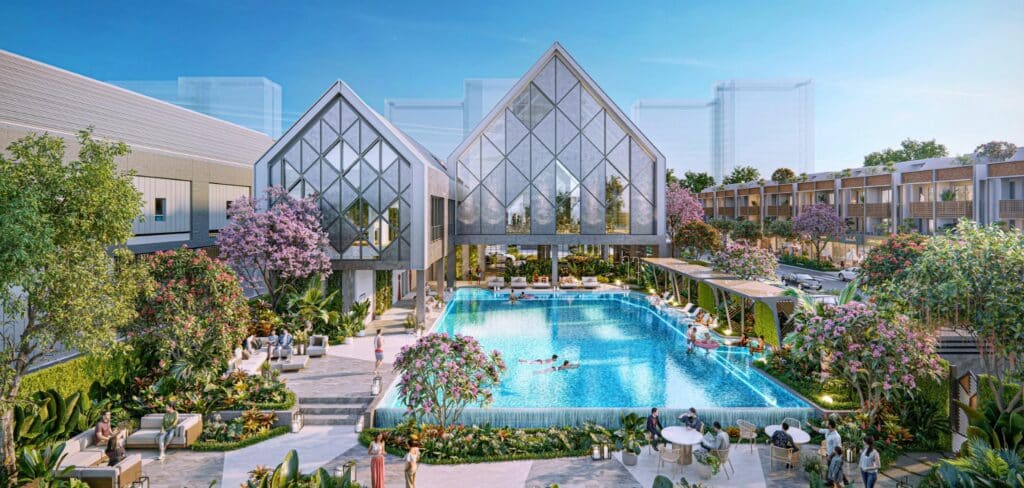 Phối cảnh Spring House tại dự án Springville