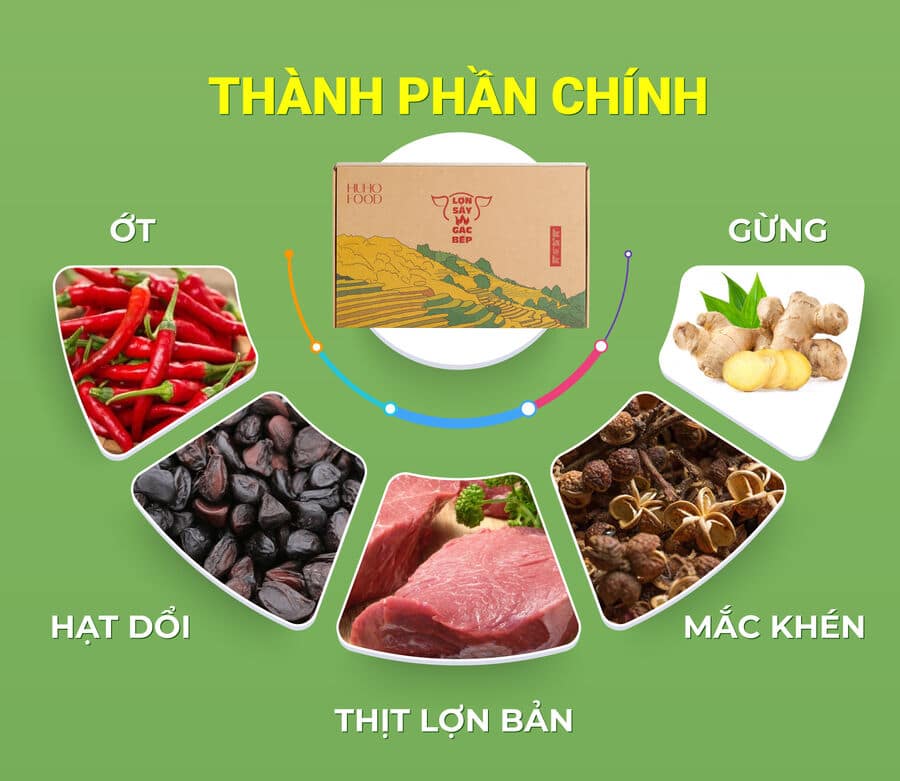 Các thành phần tươi ngon nhất được Huho lựa chọn