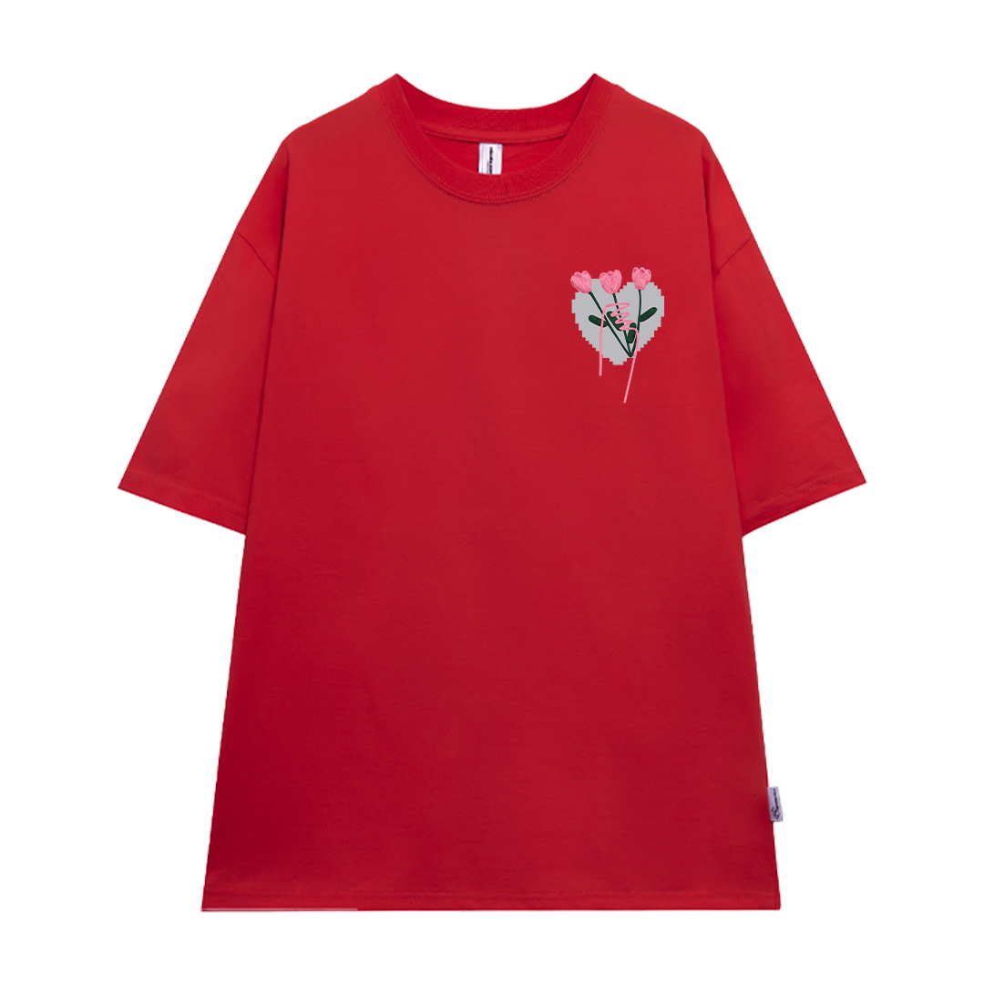 Áo thun cặp nam nữ form rộng 1968 Miucho vải 4c cotton 220gsm thoáng mát cổ tròn in mix_thumbnail_10