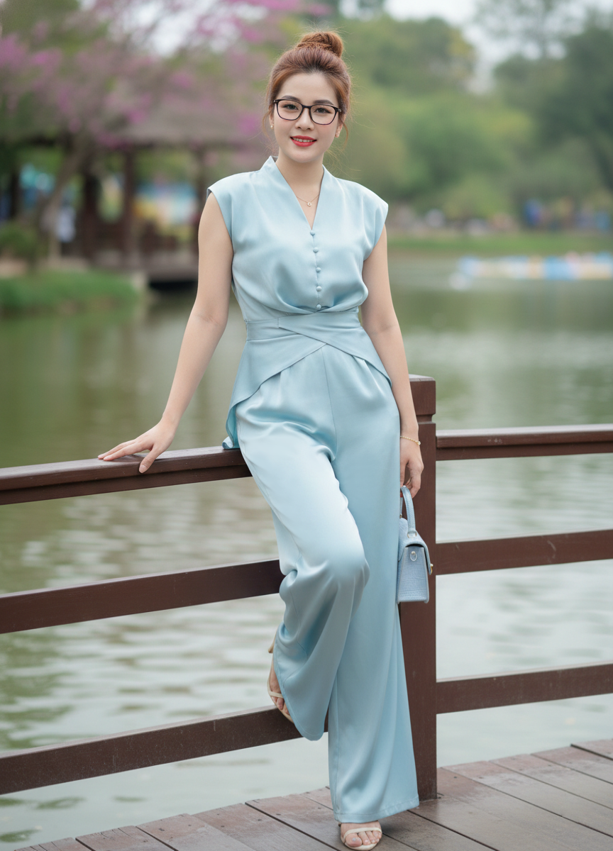 Set bộ quần ống rộng áo sát nách vạt dài cách điệu_thumbnail_6