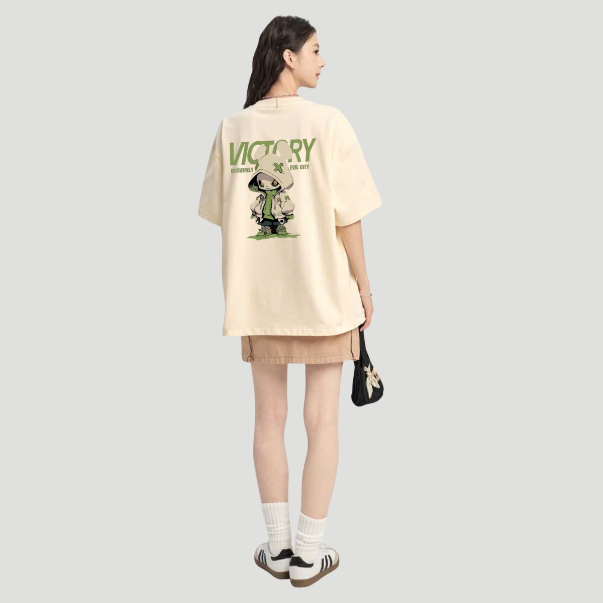 Áo thun unisex UX30-1144 VICTORY in hình quái vật xanh dáng oversized local brand WETEE_thumbnail_3