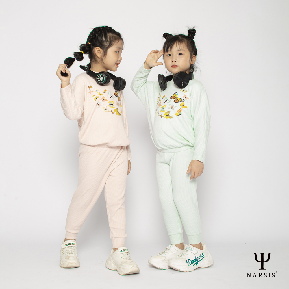 BỘ THU ĐÔNG BÉ GÁI NARSIS DÀI TAY PHỐI MÀU CỰC ĐẸP CHẤT COTTON LEN ẤM ÁP KM2033 NARSIS VẢI LEN CO..._thumbnail_2