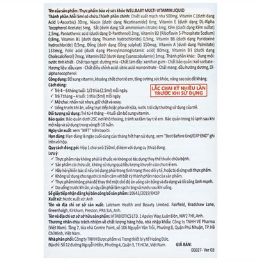 Siro Wellbaby Multi-Vitamin Liquid Vitabiotics