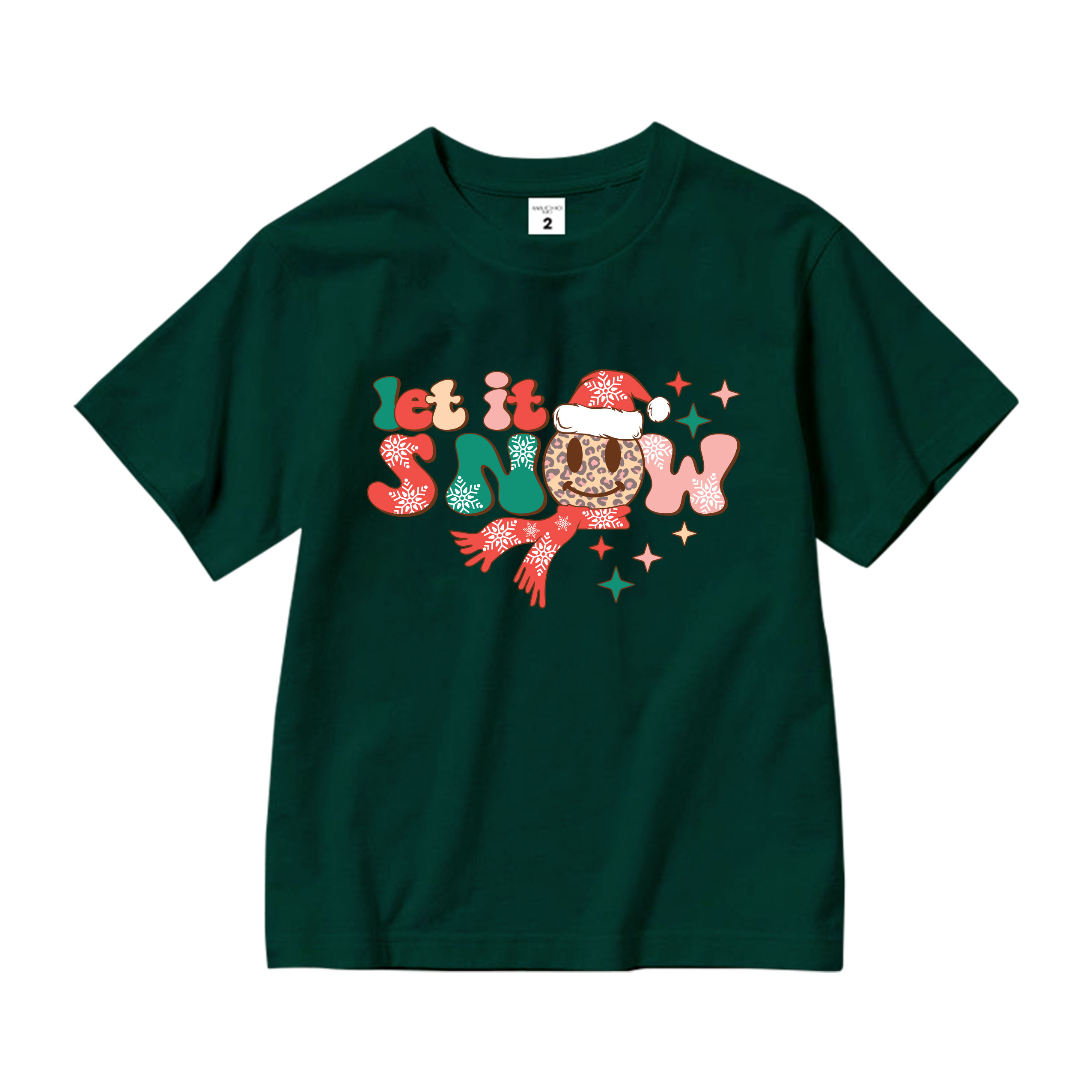 Áo thun bé gái giáng sinh noel from rộng chất vải cotton thoáng mát AED1712 Miucho Kid in graphic_thumbnail_10