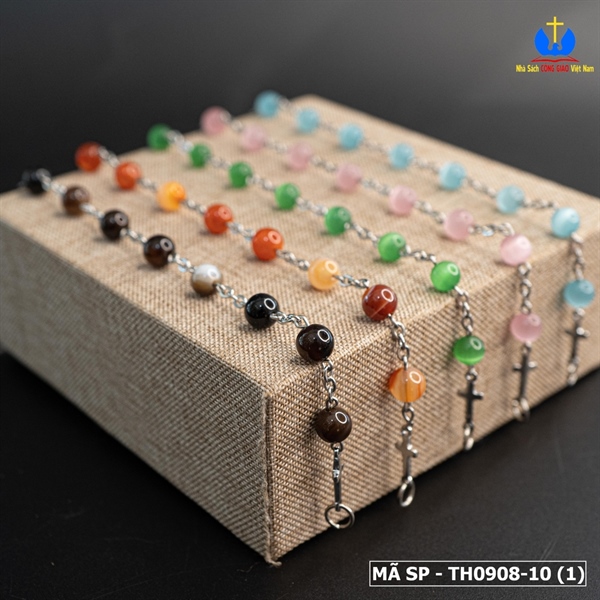 Lắc Mân Côi đá mã não màu đỏ 6ly_thumbnail_2