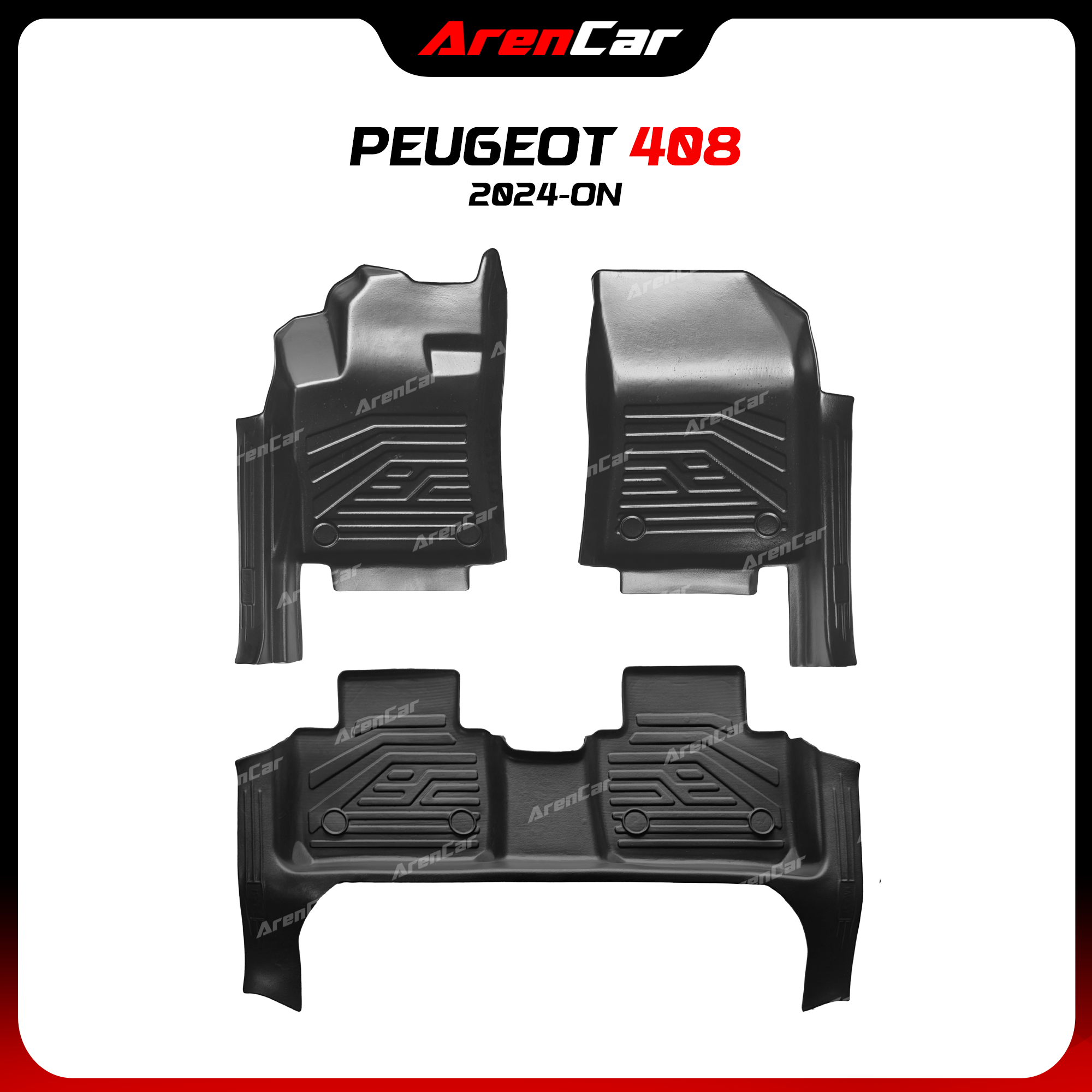 Thảm Lót Sàn Ô Tô Nhựa Đúc TPE Peugeot 408