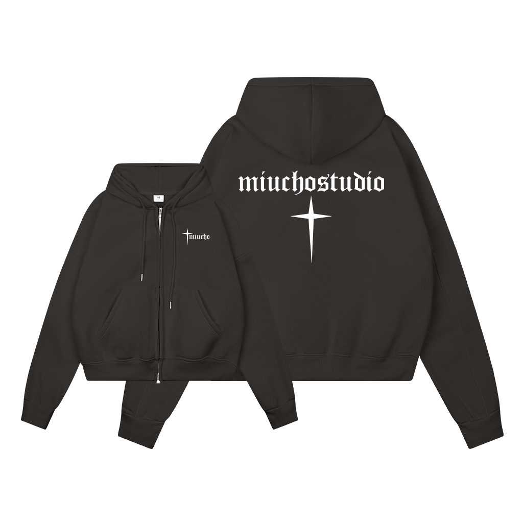 Áo hoodie zip nam localbrand form boxy HXD1612 Miucho Club vải nỉ bông dày dặn in basic_thumbnail_5