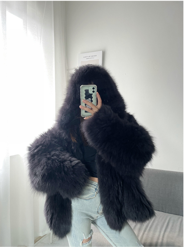 Áo Khoác Lông Mềm Mại Cao Cấp - Free Size_thumbnail_1