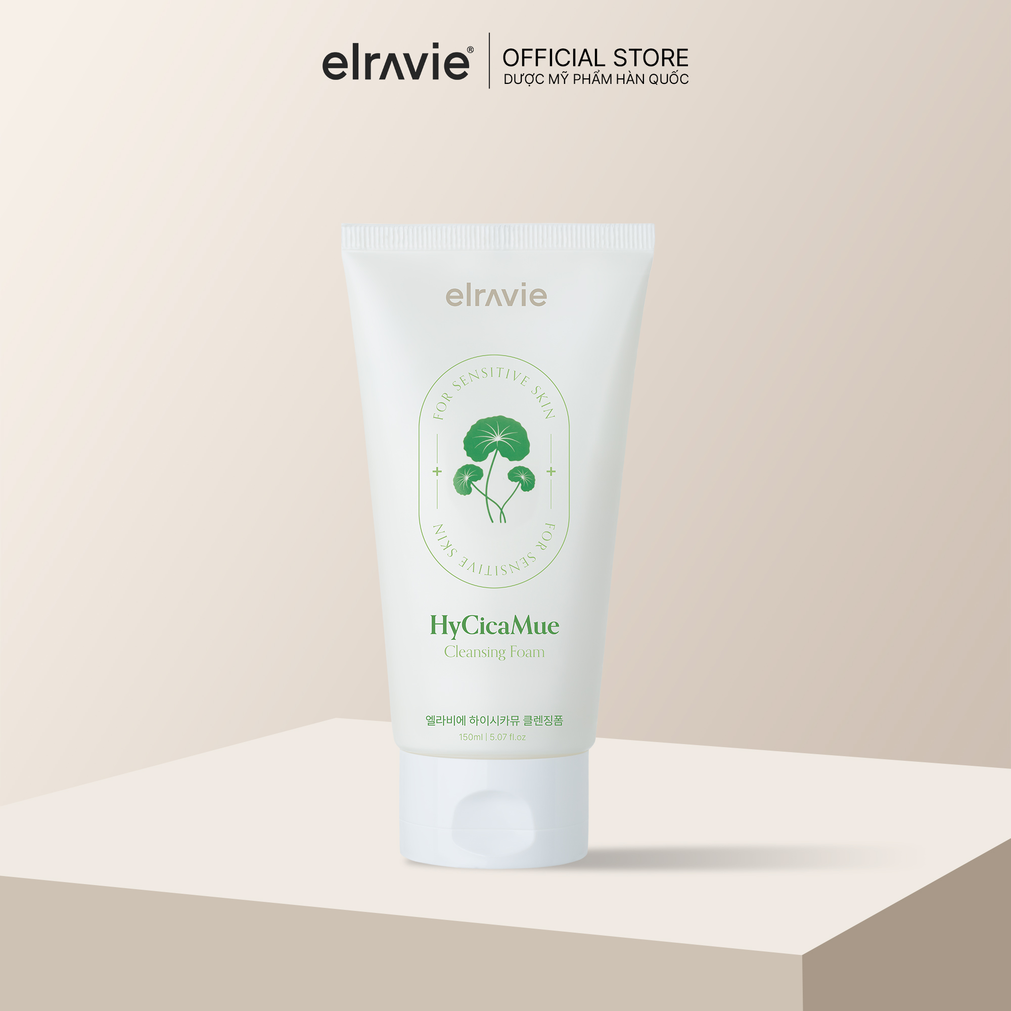 Sữa rửa mặt làm dịu Elravie HyCicaMue Foarm 150ml