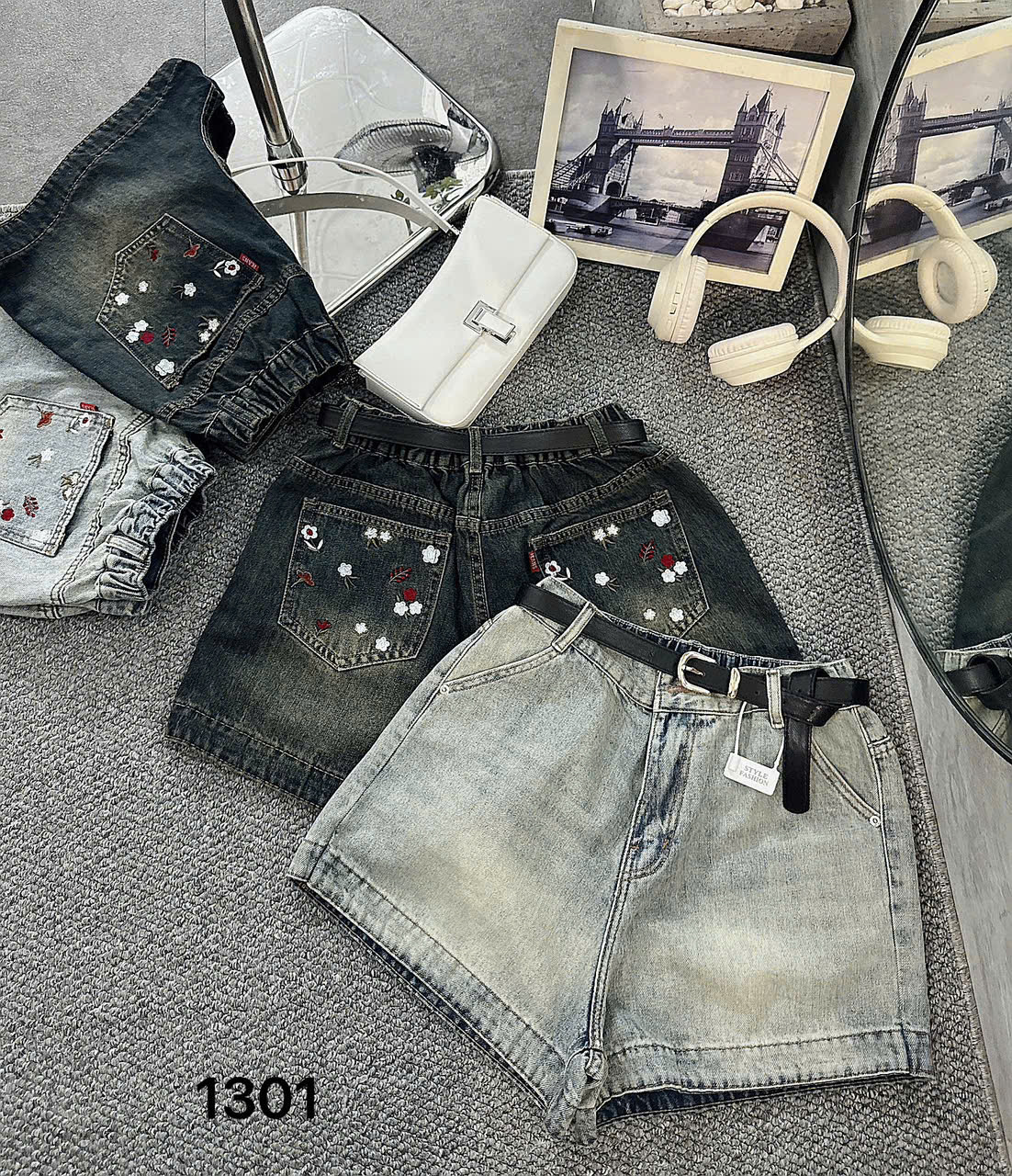 Quần short lưng thun thêu hoa bigsize QSJ1301 dành cho nàng mũm mĩm từ 55-90kg_thumbnail_10