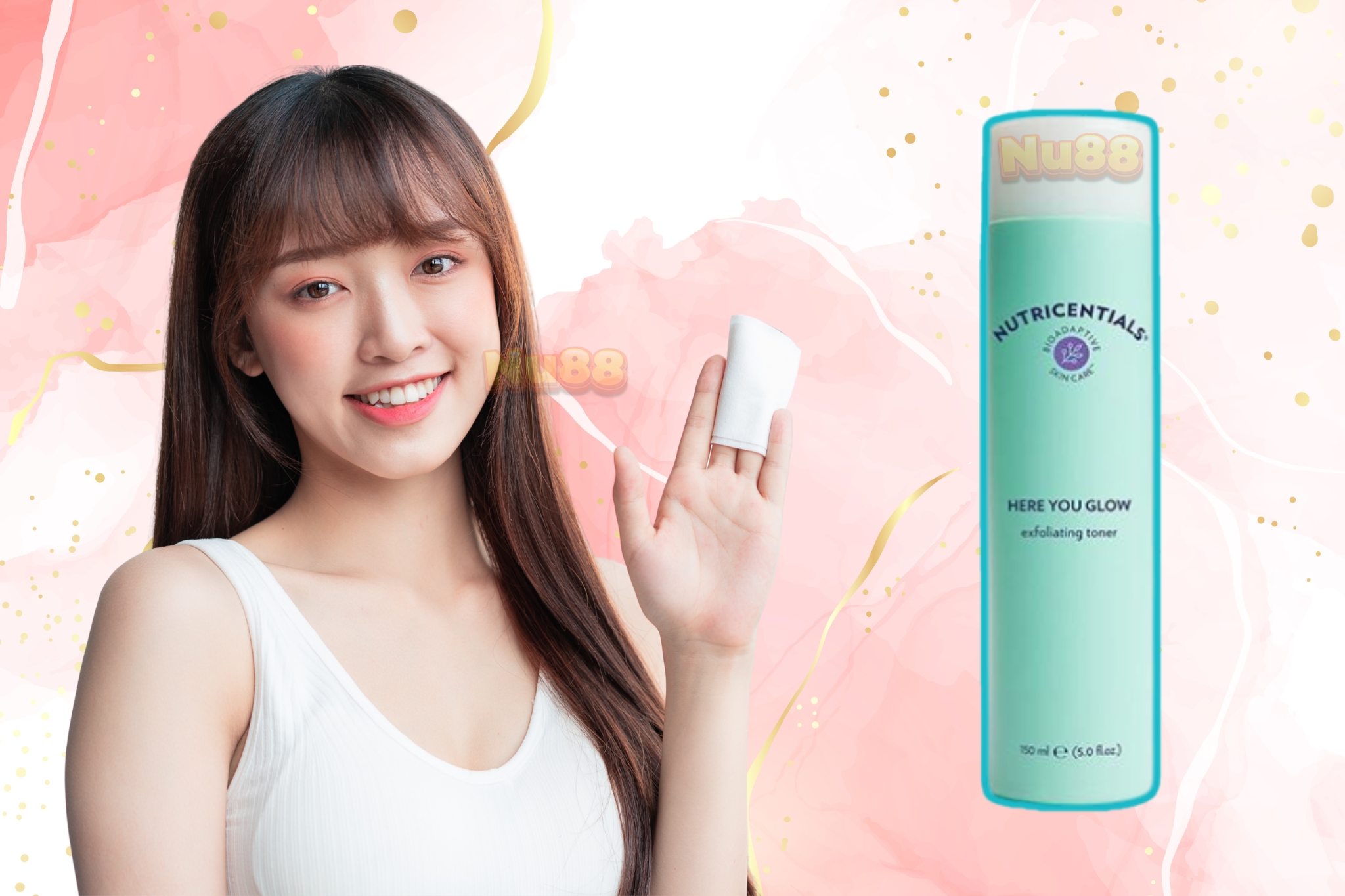 Nước hoa hồng Here You Glow Exfoliating Toner Nuskin