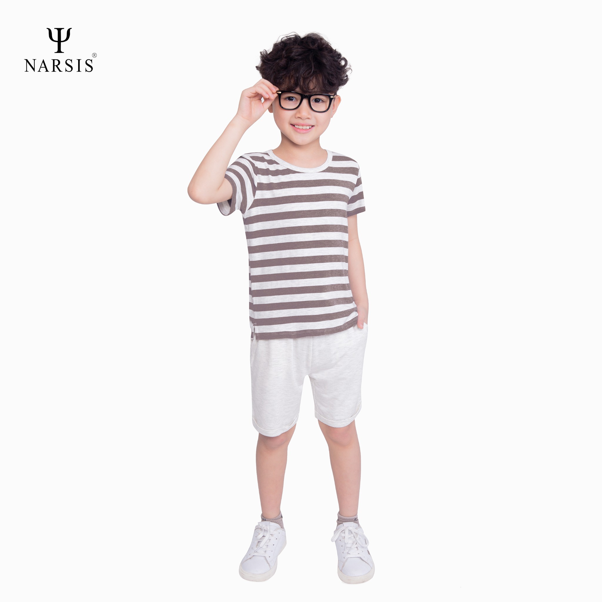 BỘ HÈ BÉ TRAI KE0003 NARSIS CHẤT LIỆU THOÁNG MÁT, DỄ CHỊU, THOẢI MÁI CẢ NGÀY, DỄ VẬN ĐỘNG_thumbnail_3