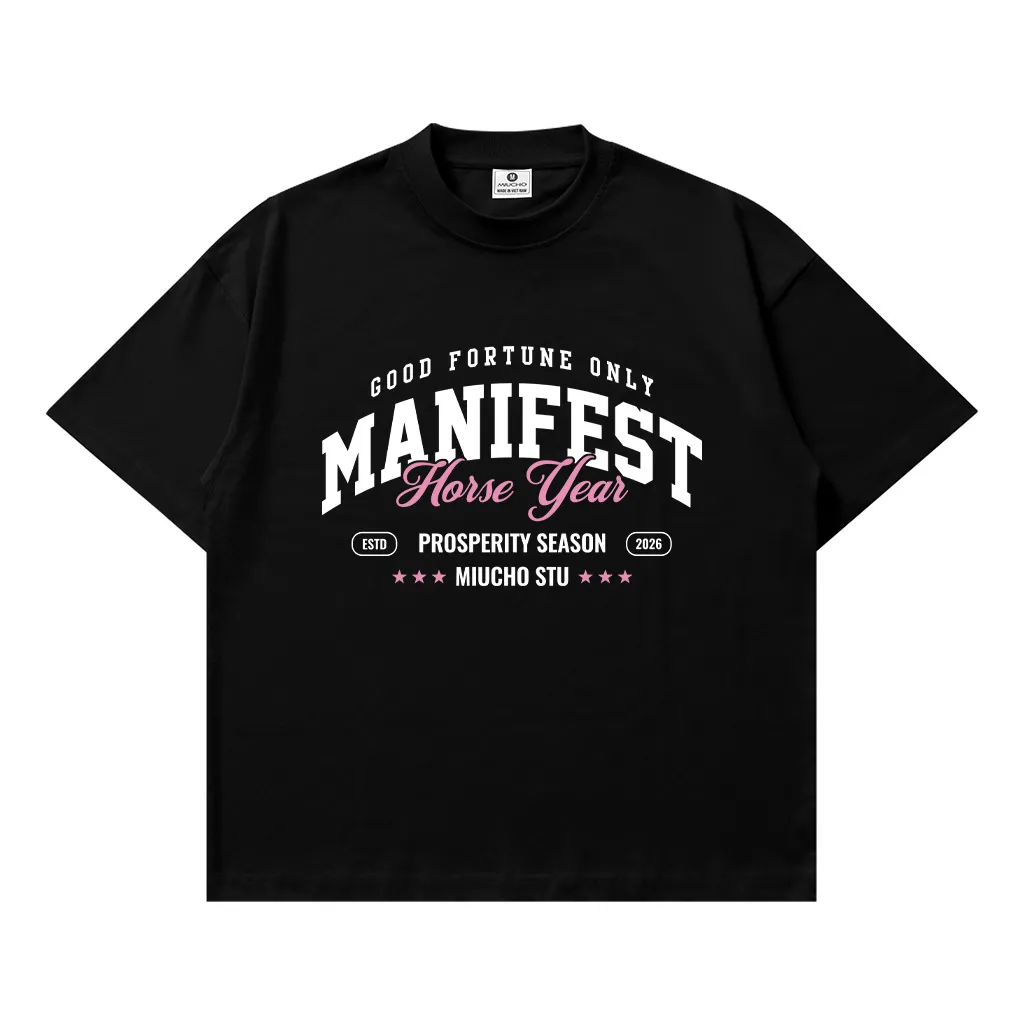 Áo thun Tết nam nữ form boxy Miucho chất vải mềm mại thoáng mát chữ basic in typography 2939_thumbnail_7