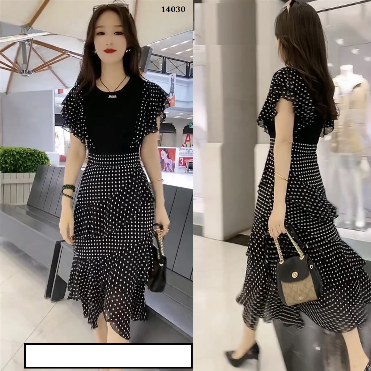 14030-Đầm xòe tay tiên phối tầng voan bi  cách điệu ( thun, voan , lót)FREESHIP_thumbnail_1