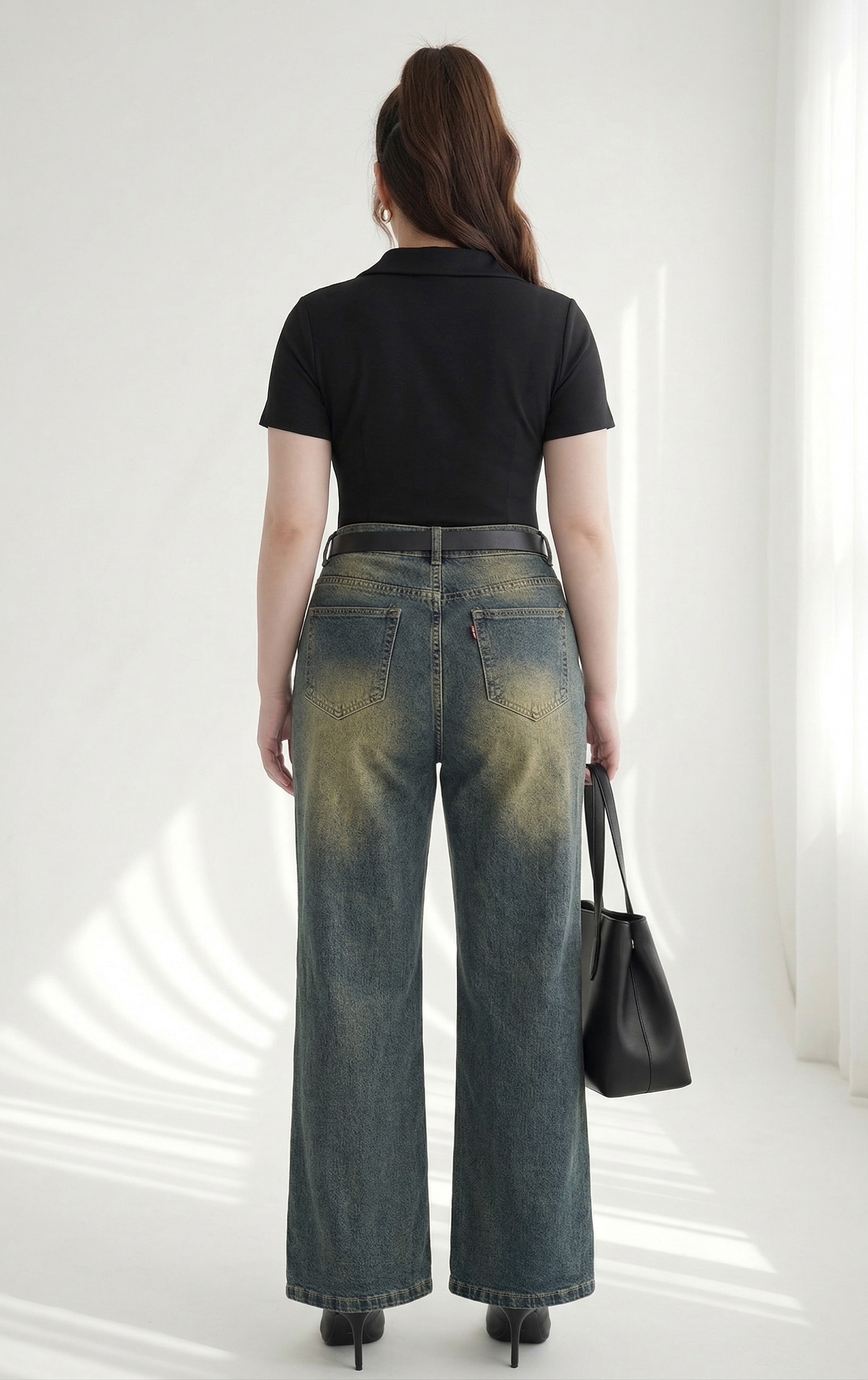 BIGSIZE NỮ- Quần jean ống loe cho nàng béo từ 55-90kg V-QJ341_thumbnail_3