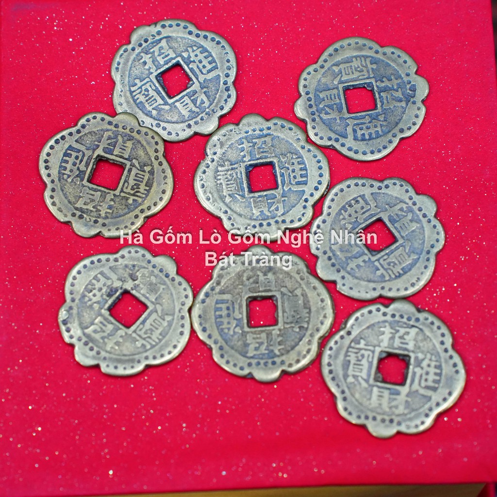 Đồng Xu Hoa Mai Phong Thuỷ Tài Lộc May Mắn Bỏ Bóp Ví, Tủ Thờ, Két Sắt Ý Nghĩa