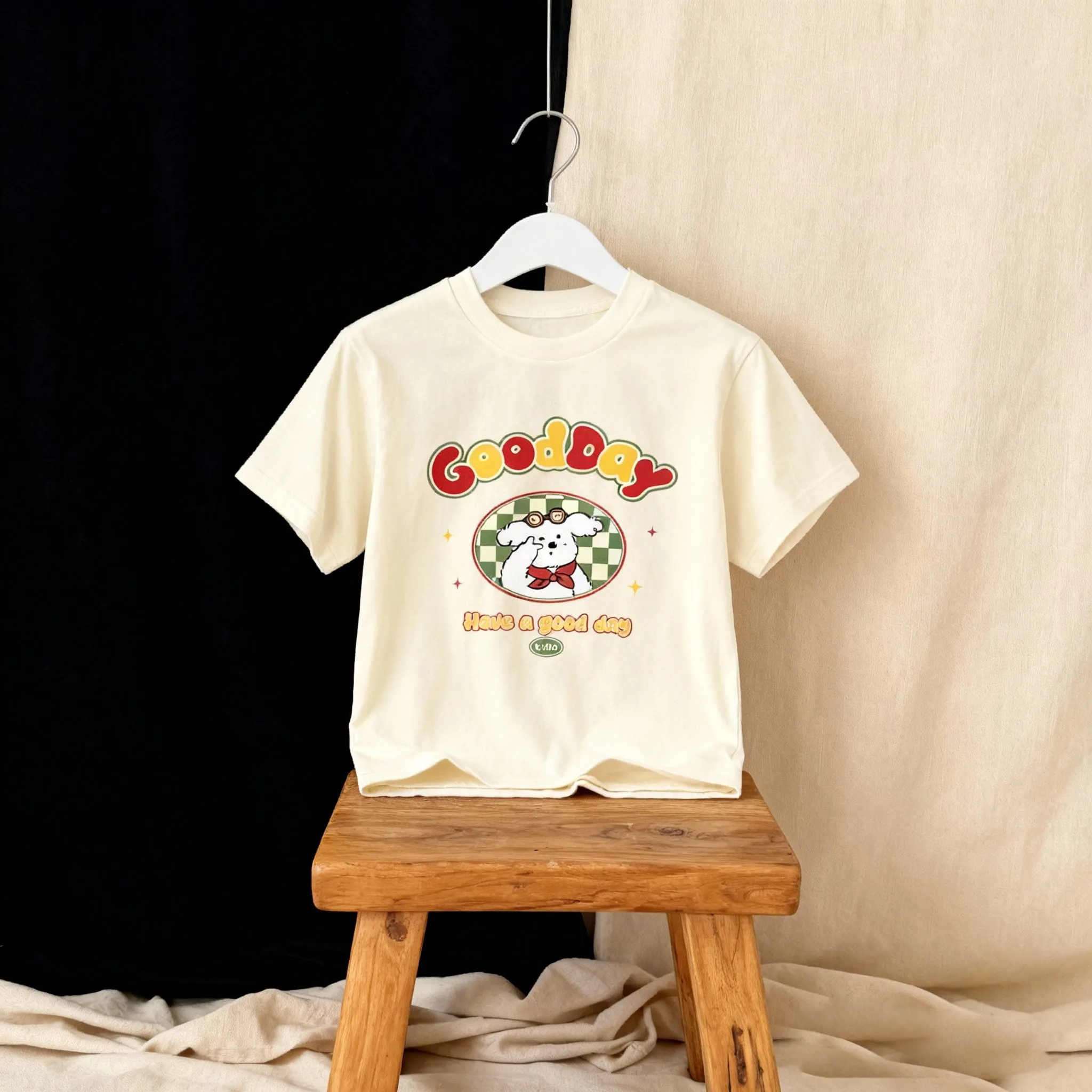 Áo thun kid hình cún đáng yêu Kado vải cotton thoáng mát dày dặn đủ size nhiều màu 2940_thumbnail_6