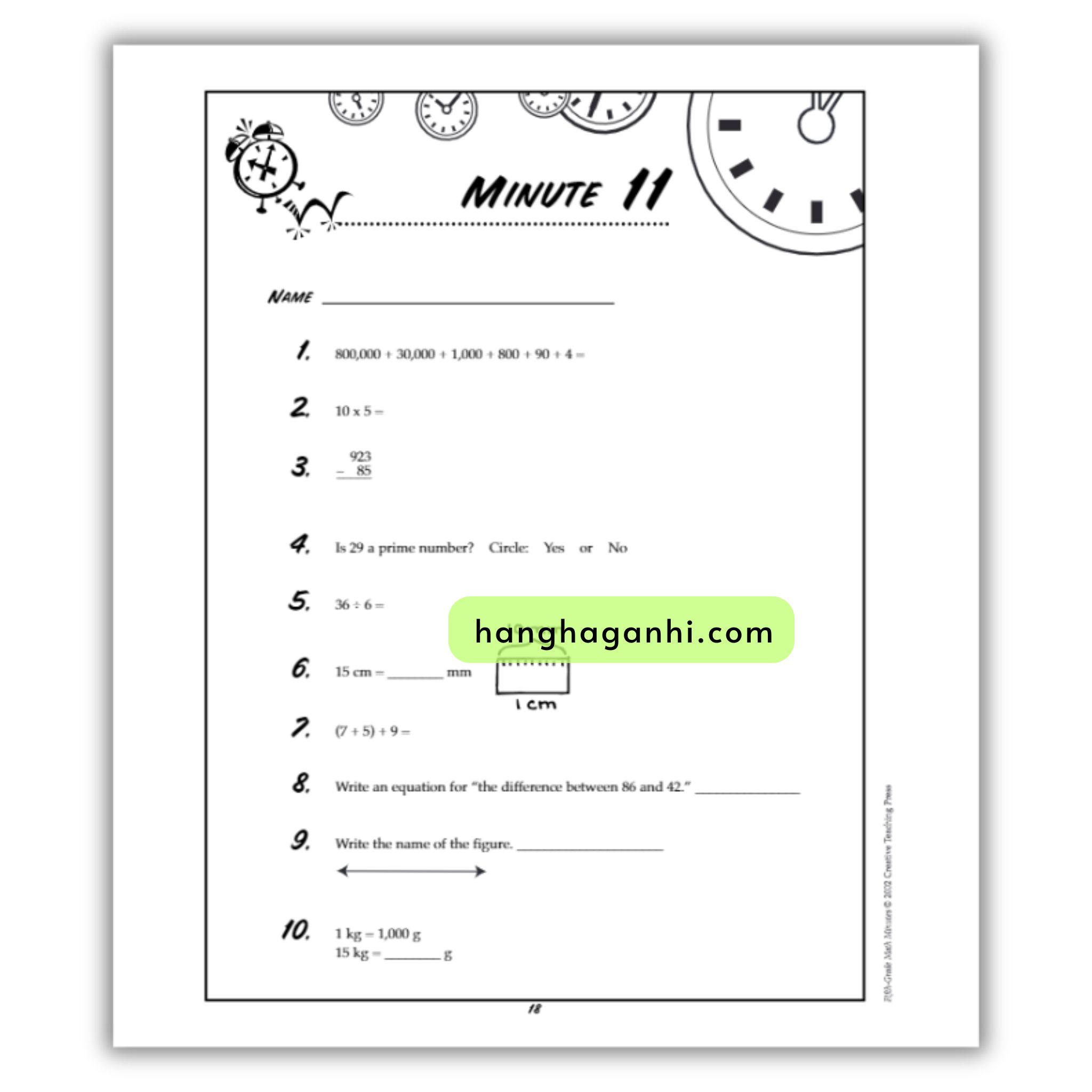 Math Minutes Grade 5- Sách Toán Tiếng Anh cho bé lớp 5_thumbnail_4