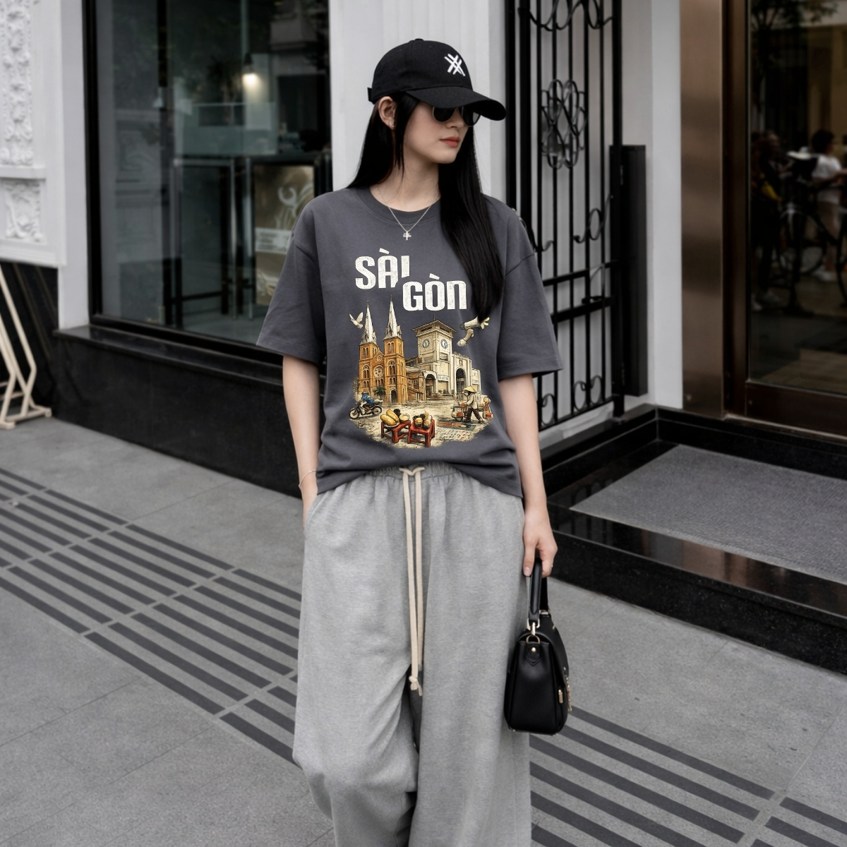 Áo thun unisex UX30-1181 địa điểm nổi tiếng SÀI GÒN dáng oversized local brand WETEE_thumbnail_8