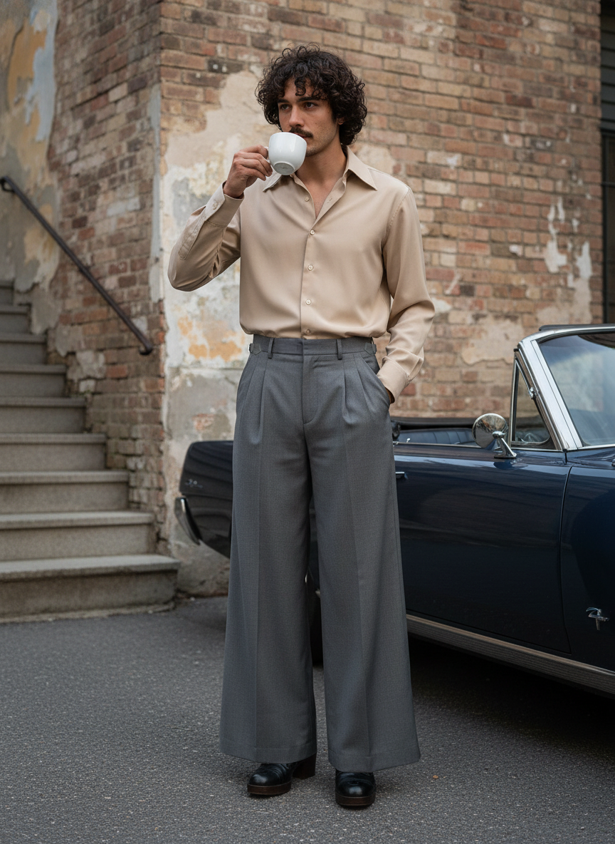 ASHLINE FLUID WIDE-LEG TROUSER