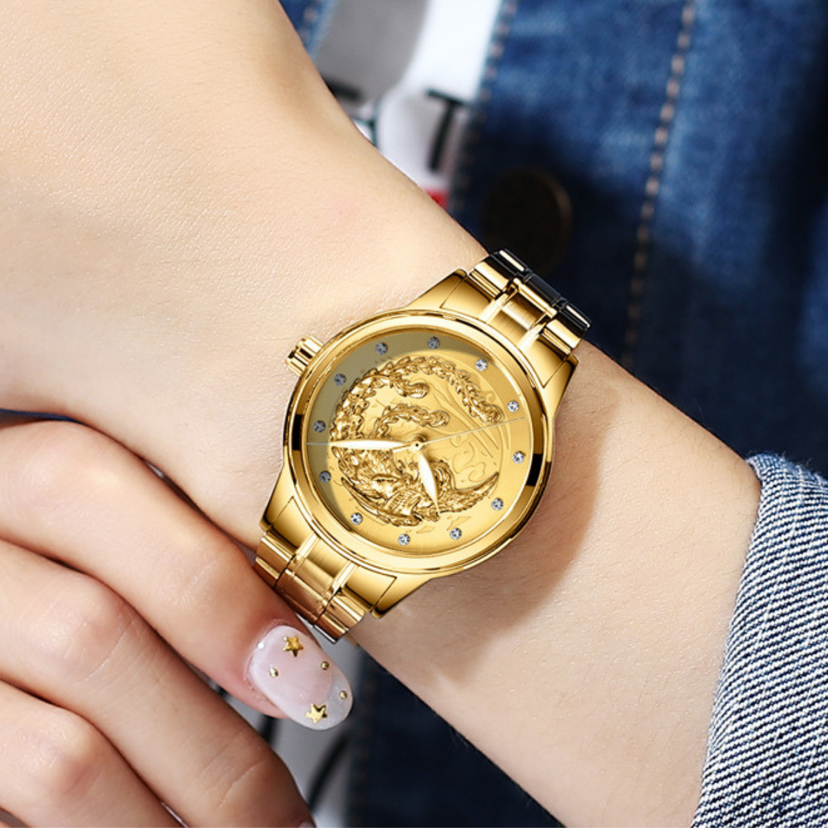 Đồng Hồ Nữ Mặt Phụng Thép Không Gỉ Dây Kim Loại Cao Cấp_thumbnail_7