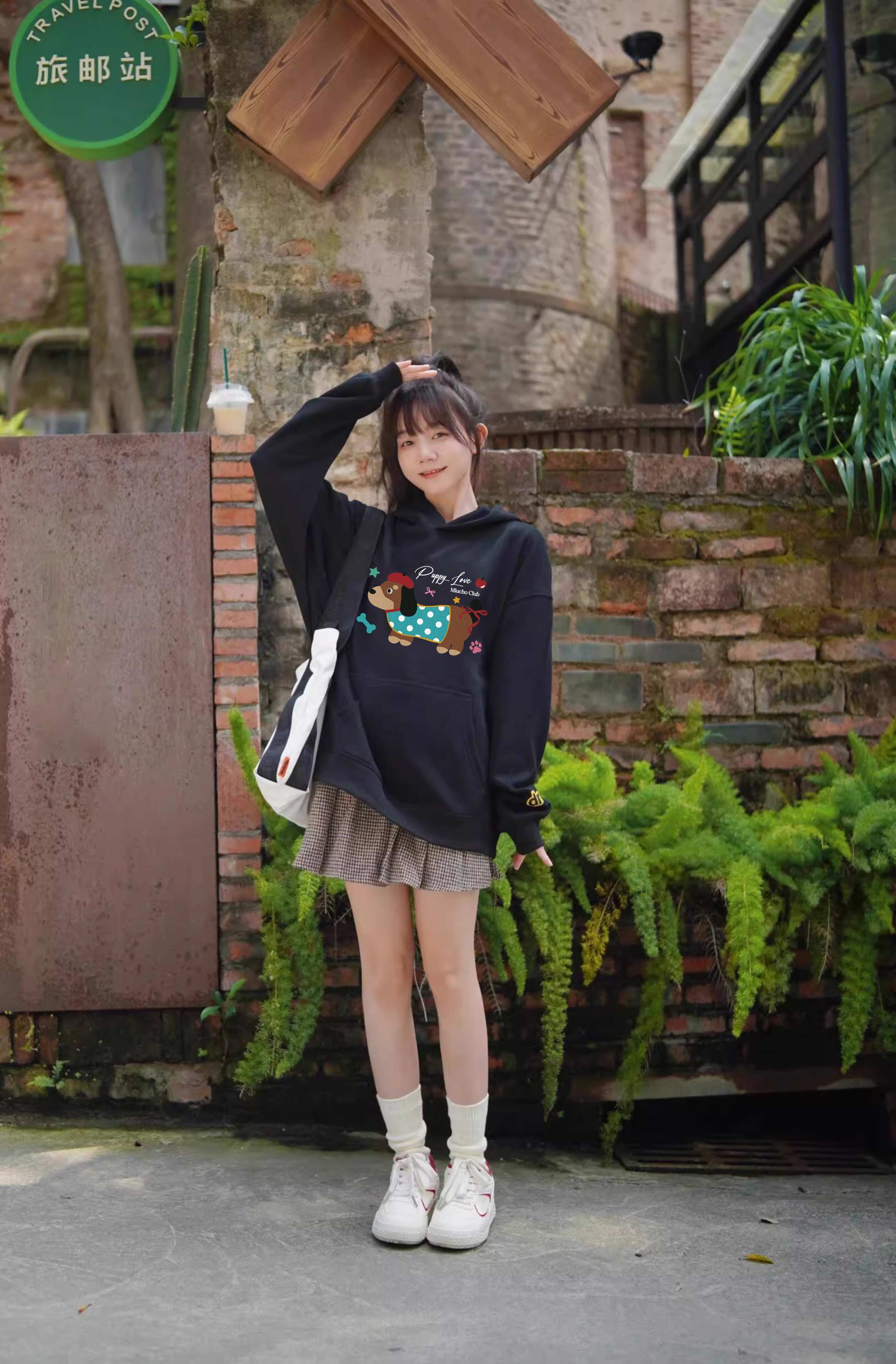 Áo hoodie nữ form rộng dày dặn vải nỉ chân cua HDD1638 Miucho in mix_thumbnail_3