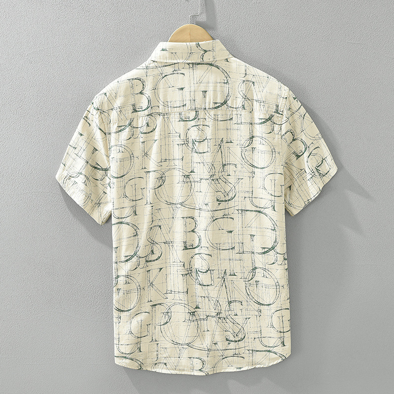 Áo Sơ Mi Nam Ngắn Tay In Hình Phong Cách Nhật Bản – Form Rộng Nghệ Thuật Thời Trang Đa Năng_thumbnail_3