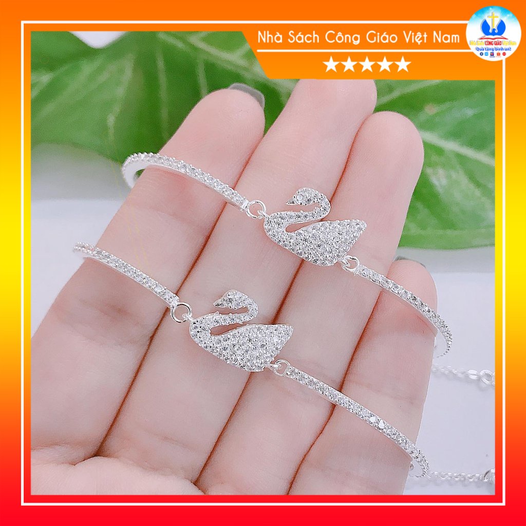 Lắc tay Bạc Thiên Nga N01 Quà tặng sinh nhật, bạn gái, bạn bè, người thân ý nghĩa_thumbnail_0