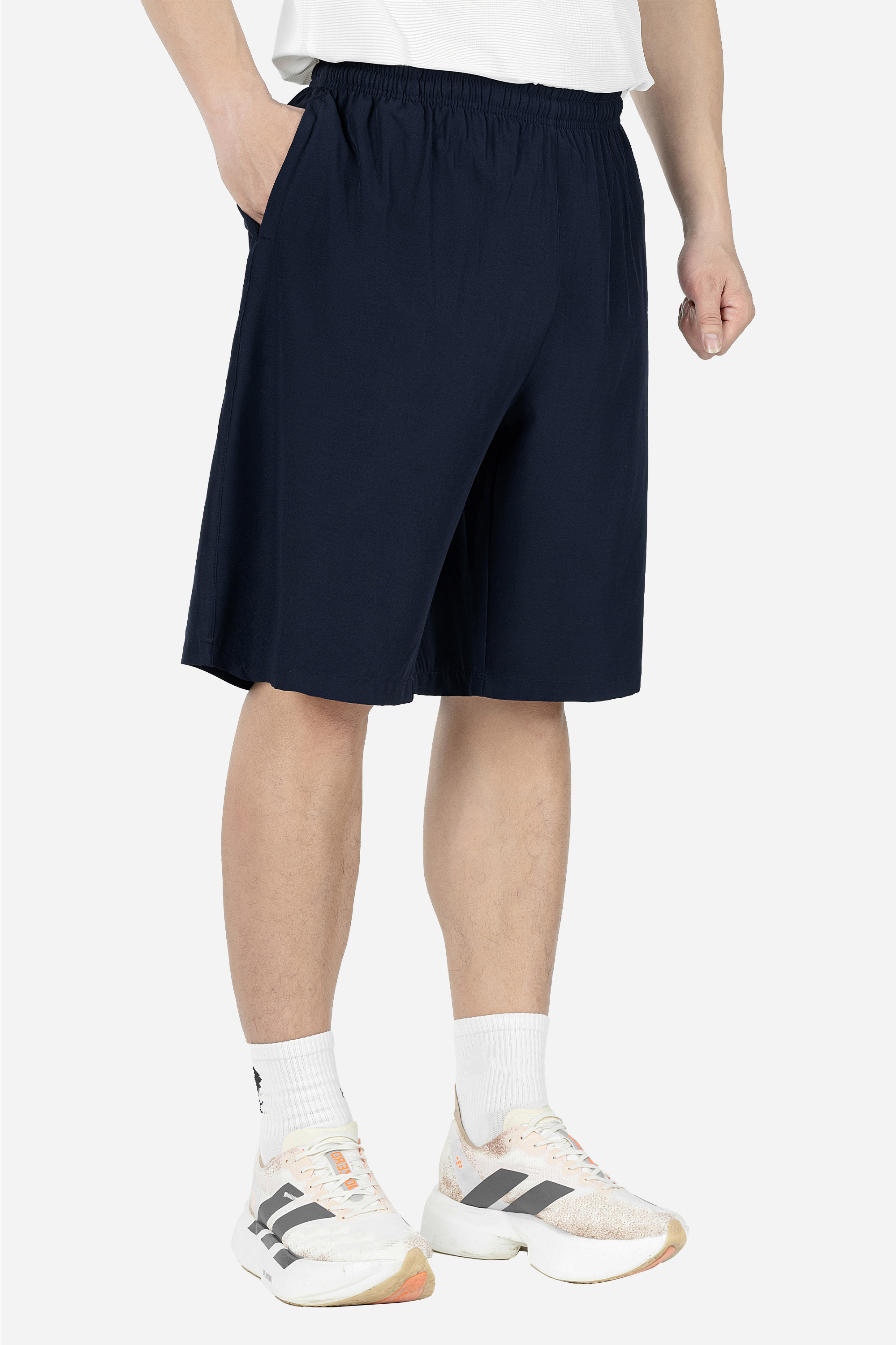 Quần Soọc Gió Exdry Nam Trung Niên ANCHI Dáng Suông Dài Qua Gối Màu Xanh Than_thumbnail_3