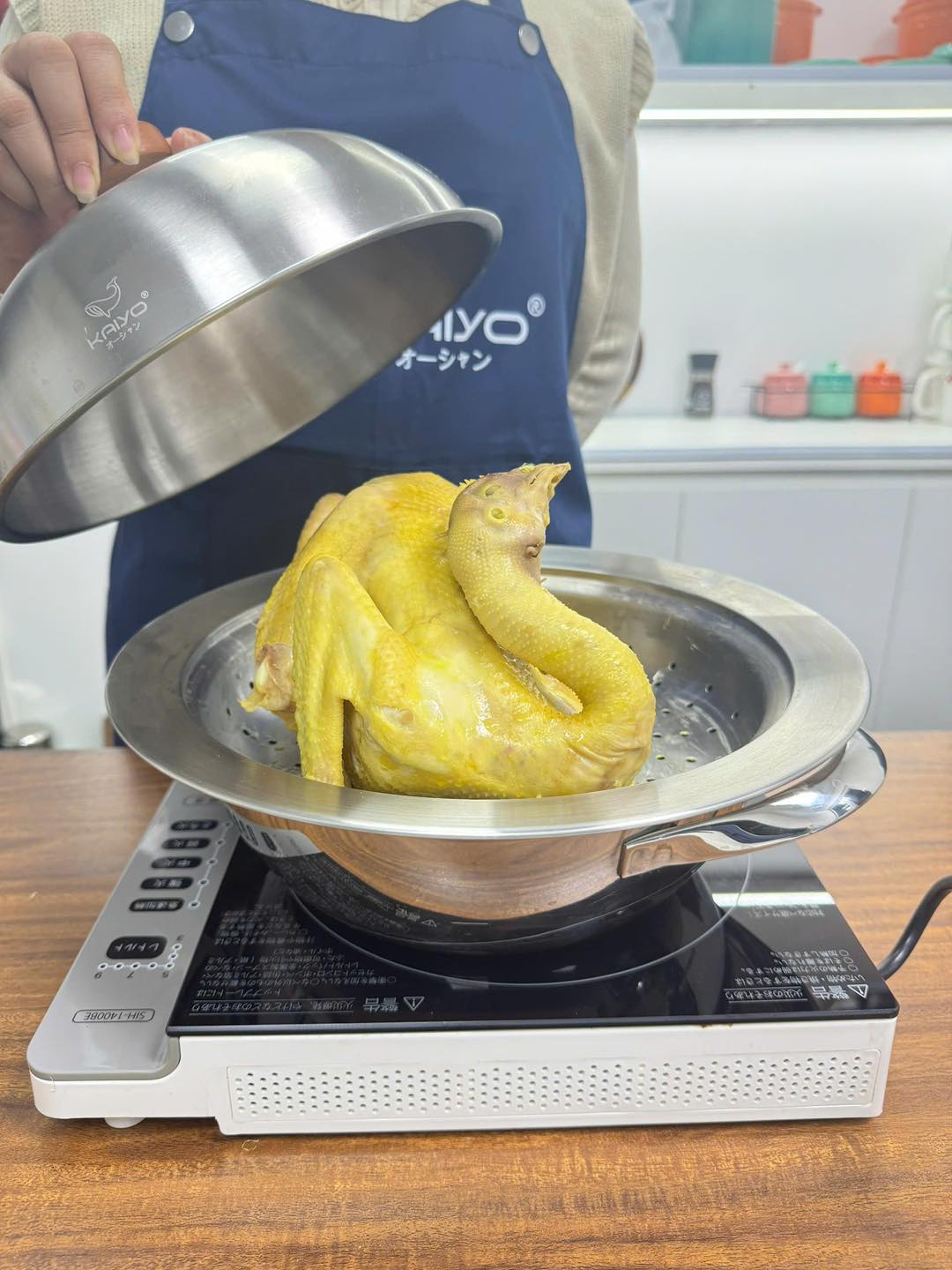 Xửng hấp inox 304 tiện ích vung vòm Kaiyo 31cm_thumbnail_1