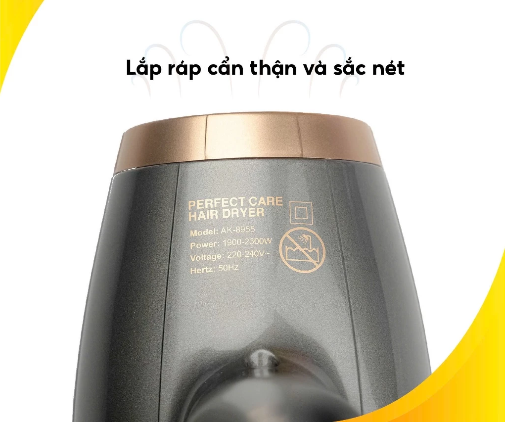 Máy Sấy Tóc AKAFUJI AK 8955 - 2300W, 2 chế gió 3 chế độ nhiệt_thumbnail_2