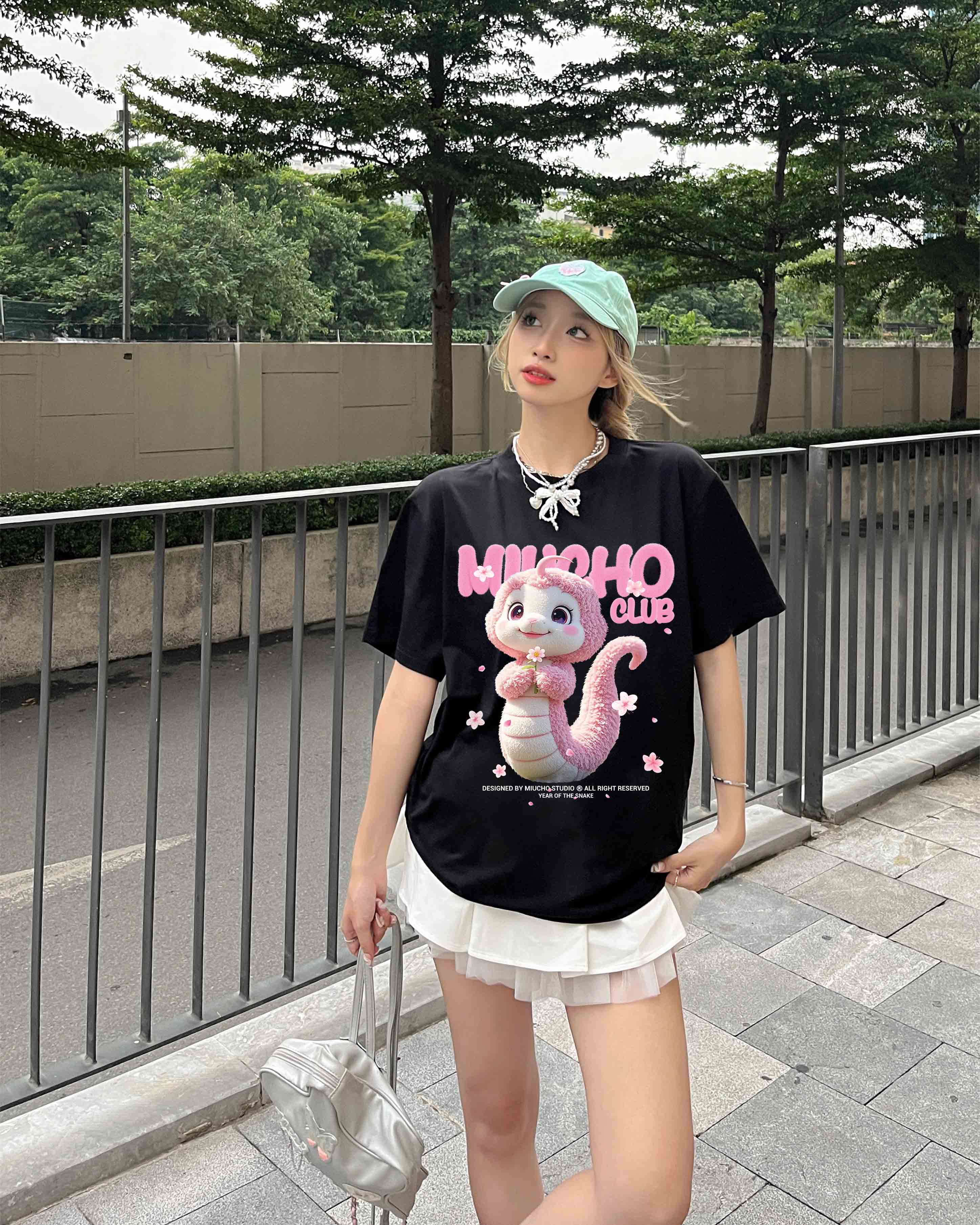 Áo thun tết năm tỵ form rộng local brand chất vải cotton thoáng mát ATD1726 Miucho in mix_thumbnail_18