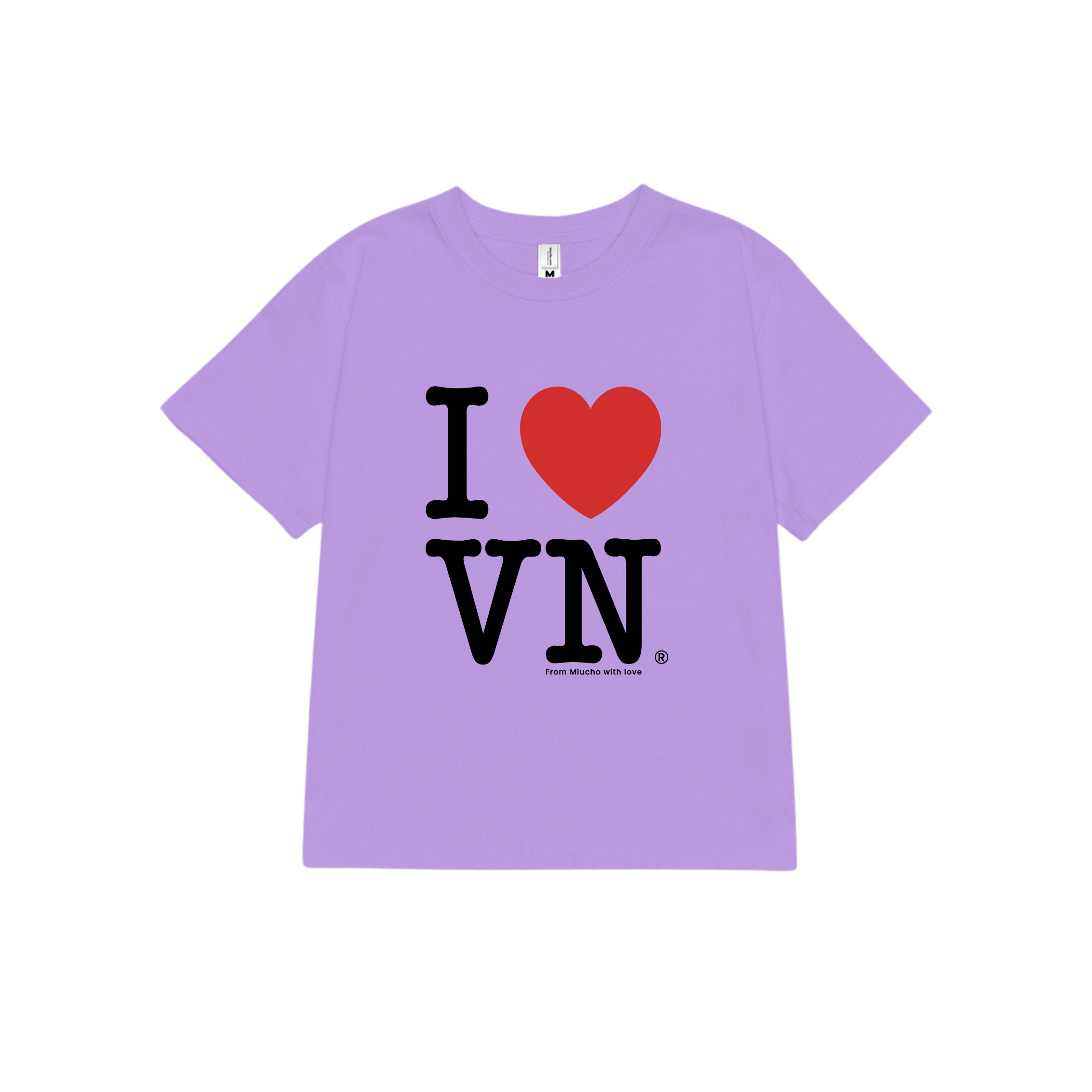 Áo thun baby tee I love VietNam form ôm xinh xắn ABD1220 Miucho tay ngắn Cổ tròn hotrend in artwork_thumbnail_16