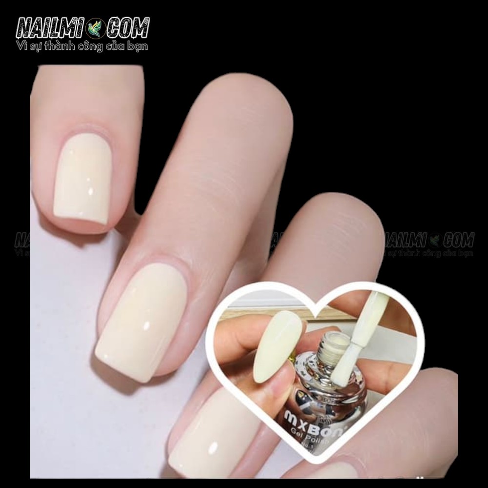 Sơn gel lẻ - màu trắng sữa chua - Mxbon