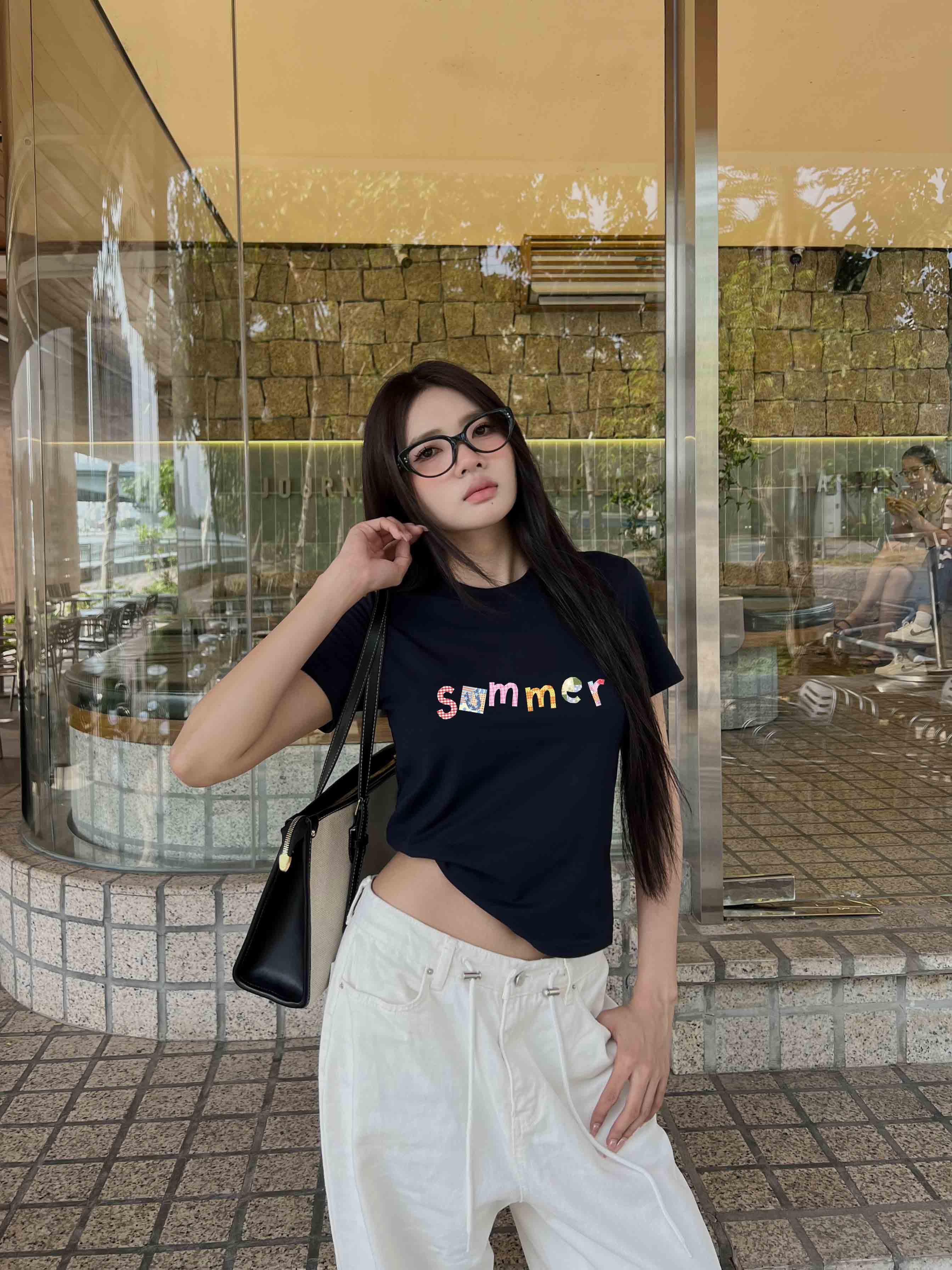 Áo baby tee ôm body hè biển 2191 Miucho cổ tròn vải cotton 4c thoáng mát in mix_thumbnail_5