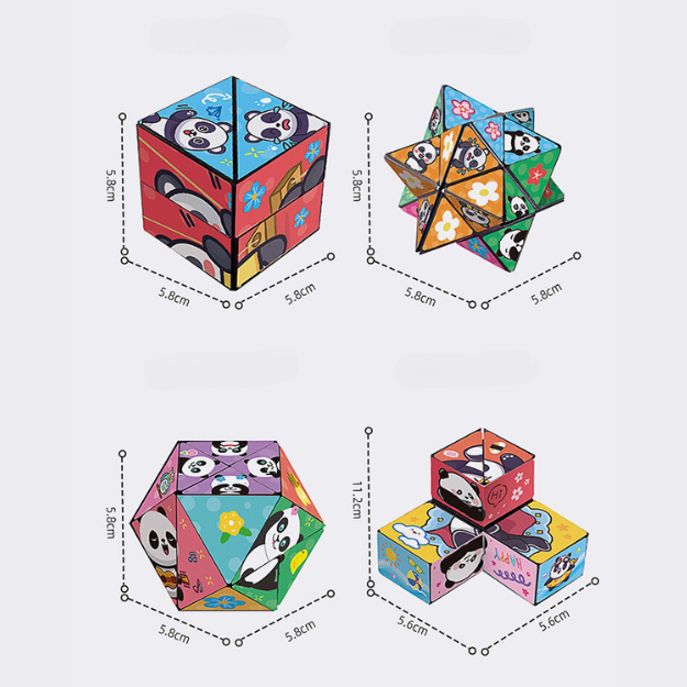 [RẺ VÔ ĐỊCH] Rubik 3D Ma Thuật Magic Cube Gấu Trúc Vô Cực, Rubik Hình Học Nhiều Hình Đẹp Mắt_thumbnail_8