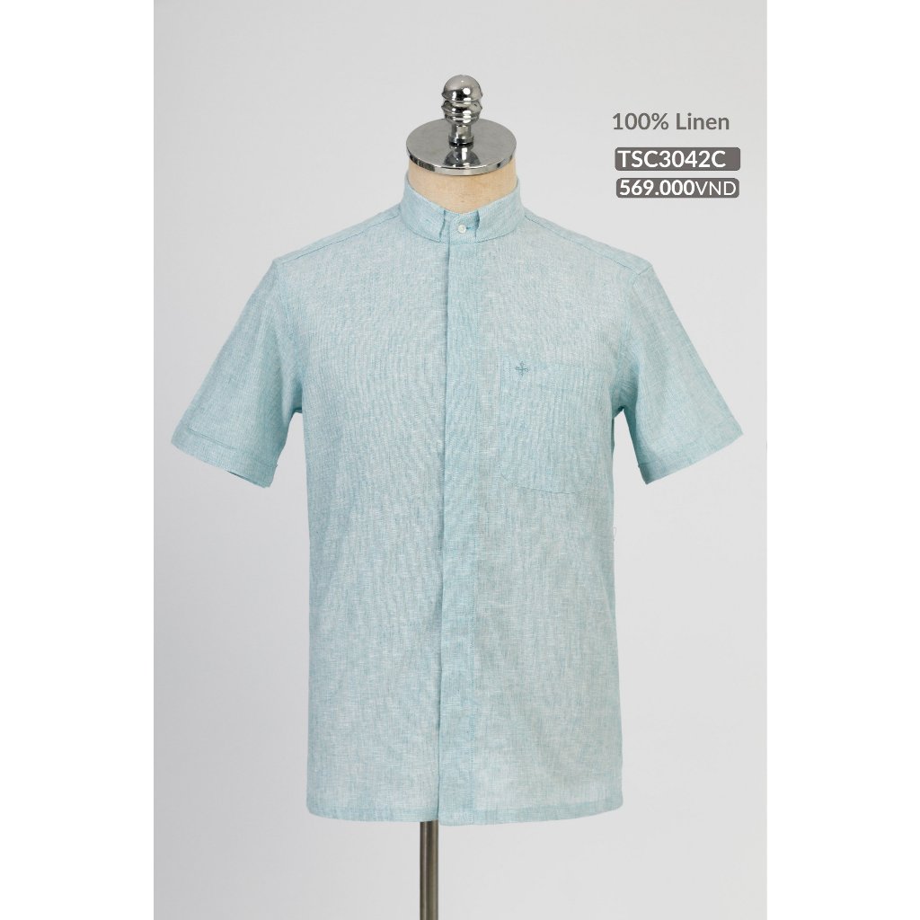 Tổng hợp áo  sơ mi cổ côn ngắn tay cho cha, linh mục - Quà tặng tân linh mục - quà tặng Công Giáo_thumbnail_4