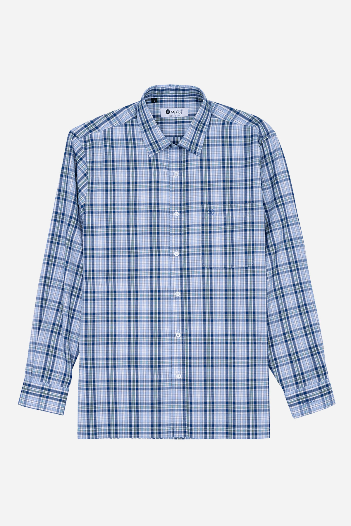 Áo Sơ Mi Caro Dài Tay Nam Trung Niên Sợi Tre Khử Mùi Chống Nhăn_thumbnail_40