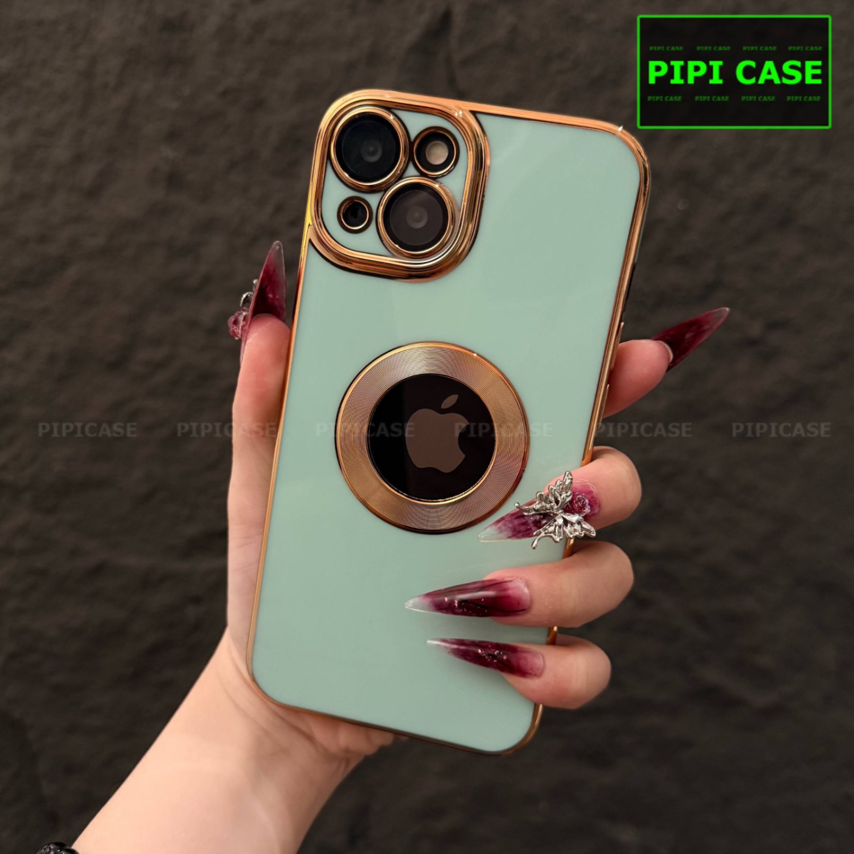 Ốp Lưng iPhone 15 Plus - Pandora - Xanh Mint