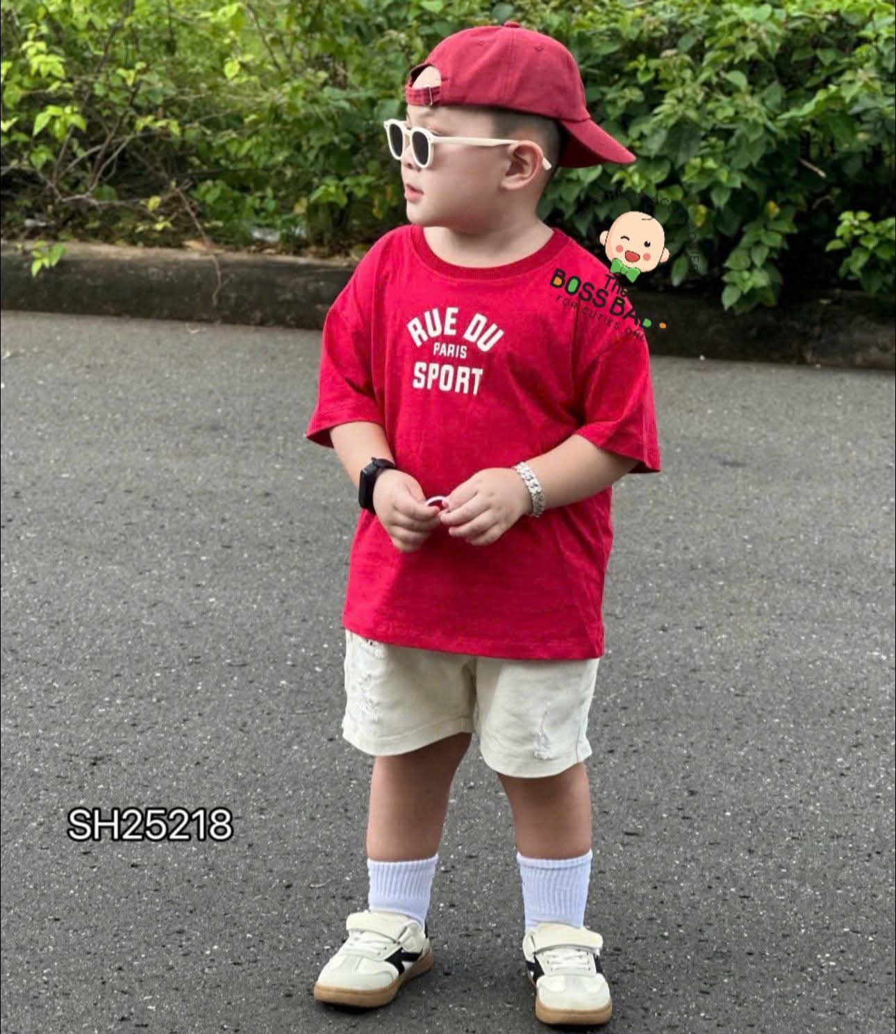 Set bộ kaki jean mài rách đỏ kem Paris_thumbnail_1