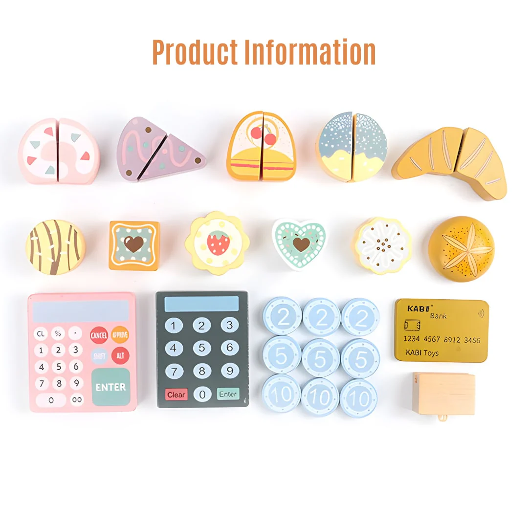 KABI Wooden Bake Shop Pretend Play