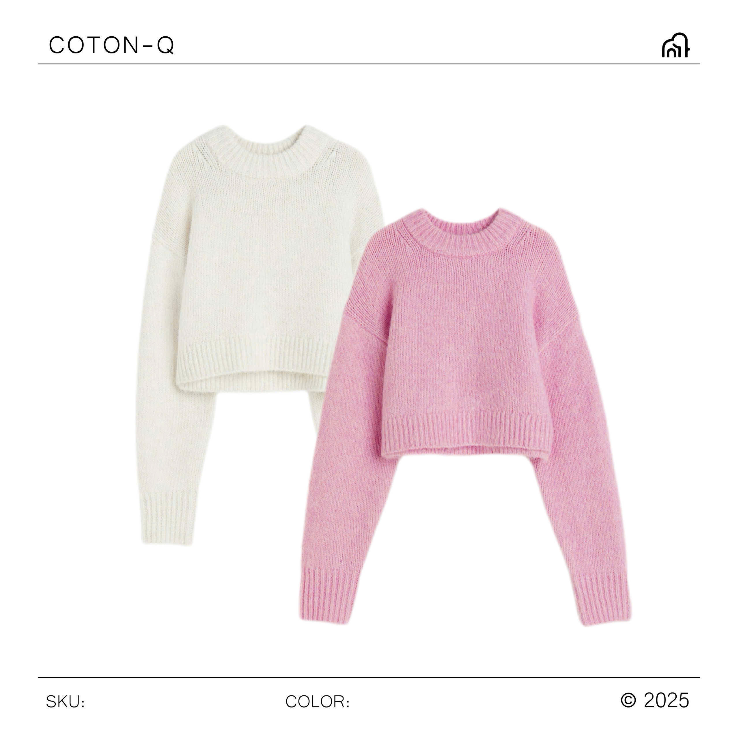 Áo len cổ tròn tay dài ( TRỘN MÀU )_thumbnail_3