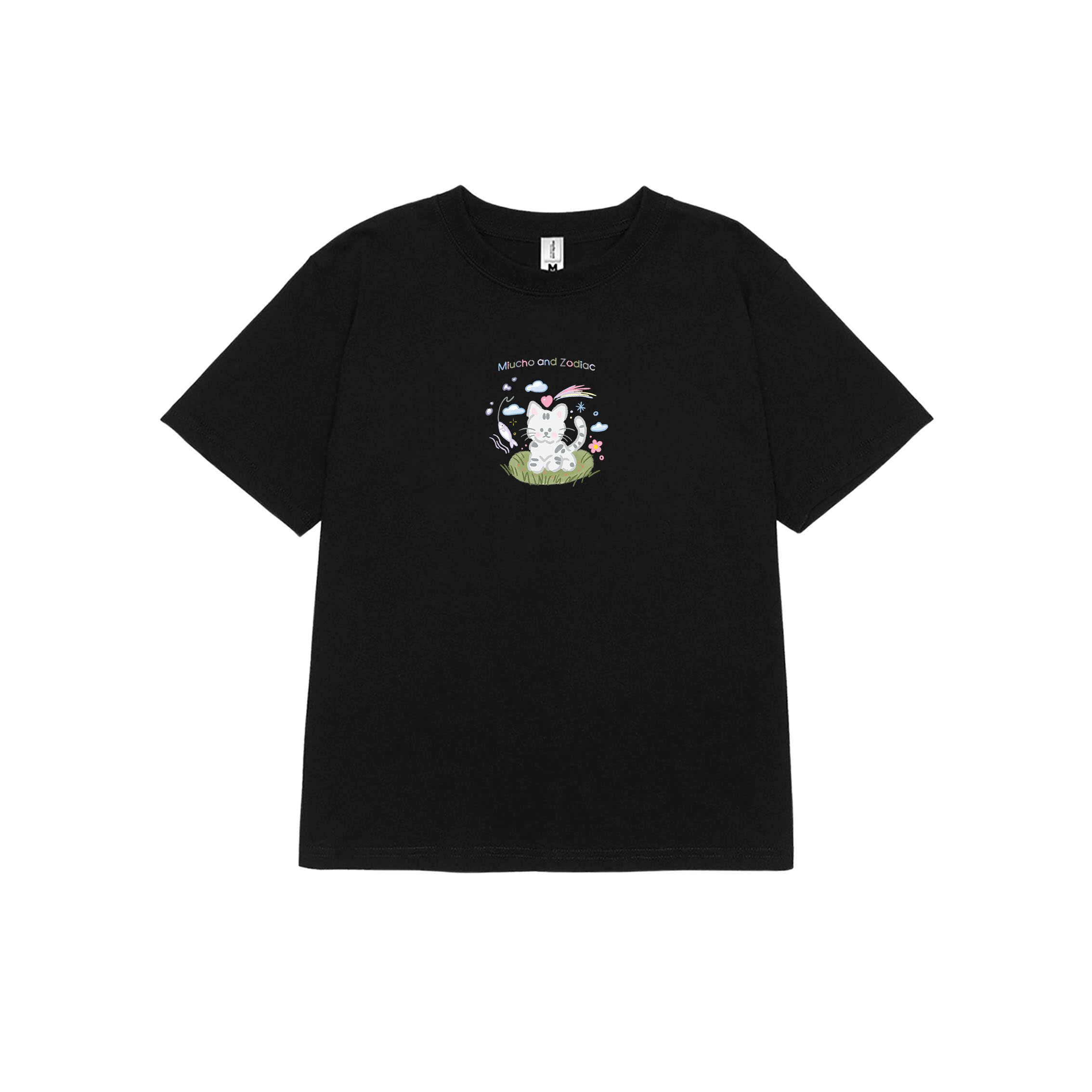 Áo baby tee 12 con giáp tuổi Mão ( tuổi mèo) ABD398 Miucho cotton cổ tròn in graphic_thumbnail_0