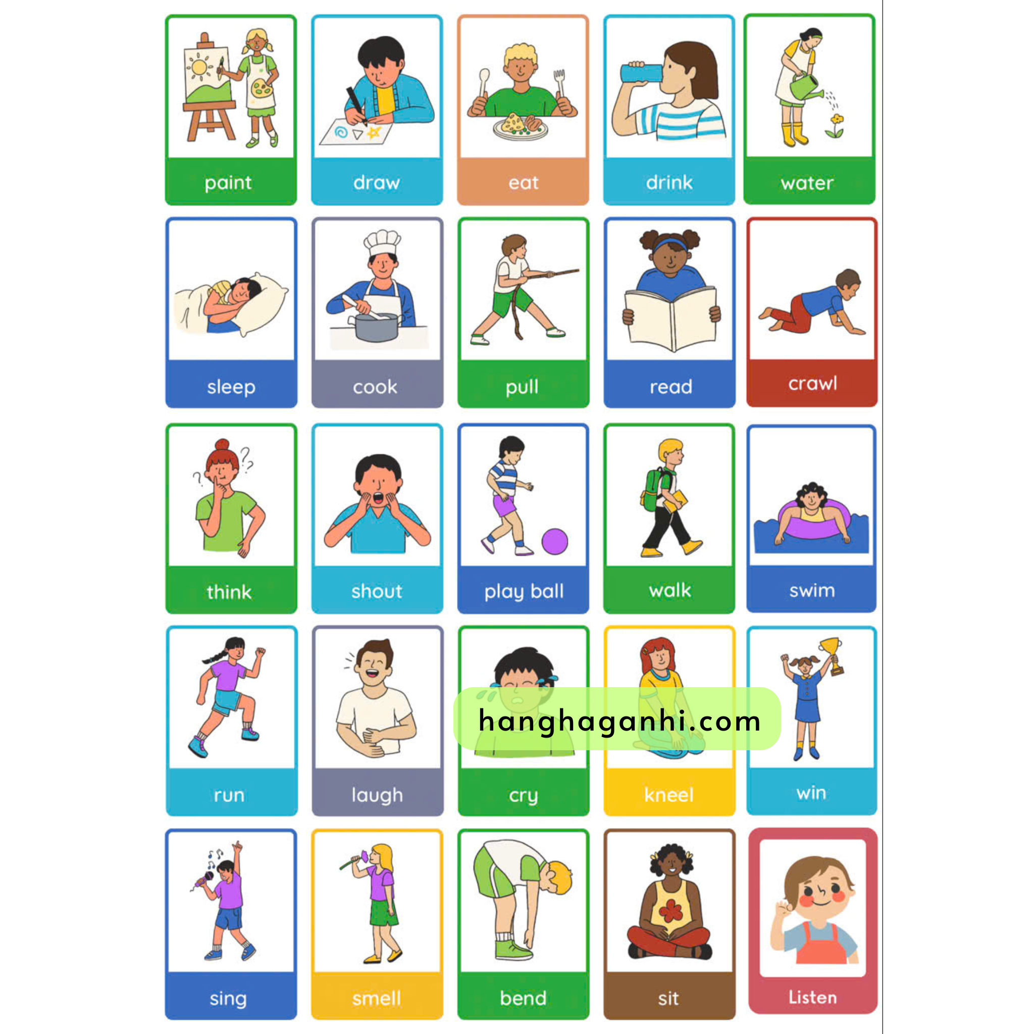 Bộ 13 tranh treo tường, 230 từ vựng Tiếng Anh_thumbnail_12