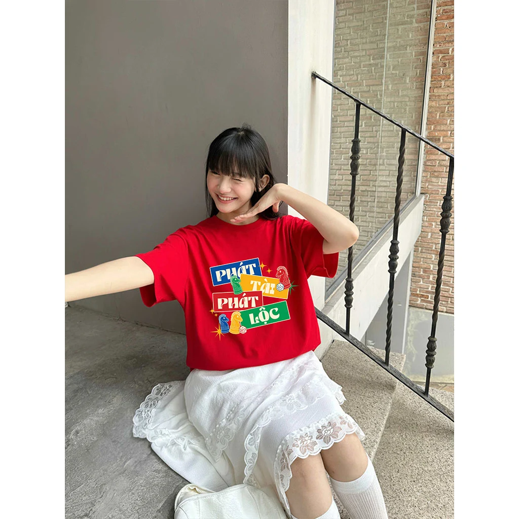 Áo thun boxy nam nữ Miucho chất vải dày dặn thoáng mát lời chúc ngày Tết in mix 2900_thumbnail_6