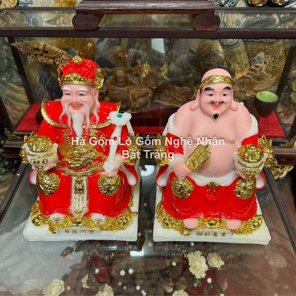 Tượng Thần Tài Thổ Địa Phú Quý Rồng Đá Cao Cấp